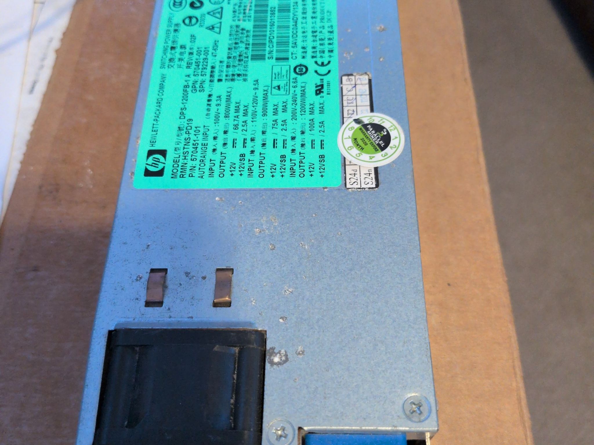 HP 1200W Server PSU DPS-1200FB Kit Breakout Board Cables - Unit 3