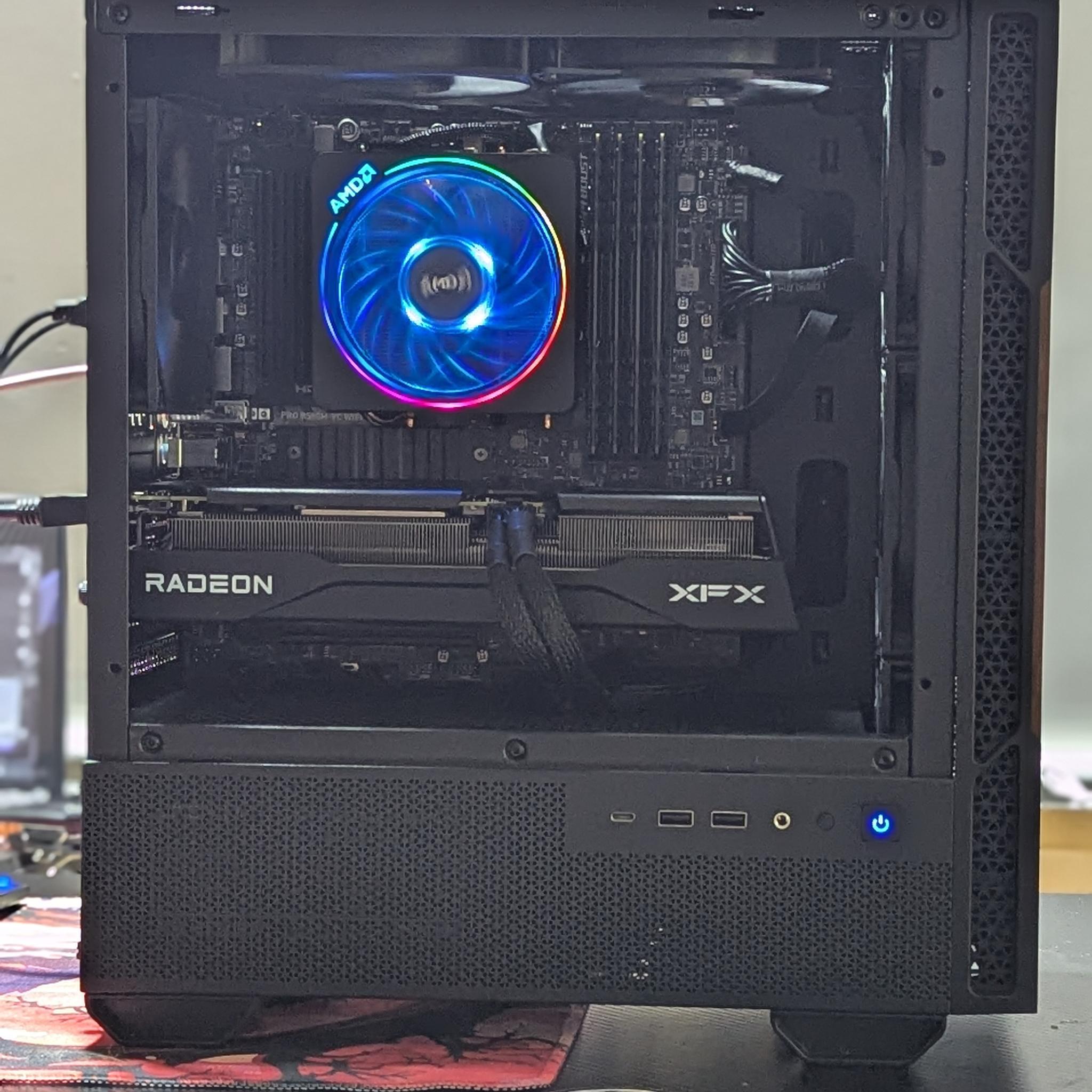 Gaming PC|AMD Ryzen 5 5600|AMD Radeon RX 9060 XT|32 GB DDR4 3200|1 TB NVME SSD|Windows 11 Home