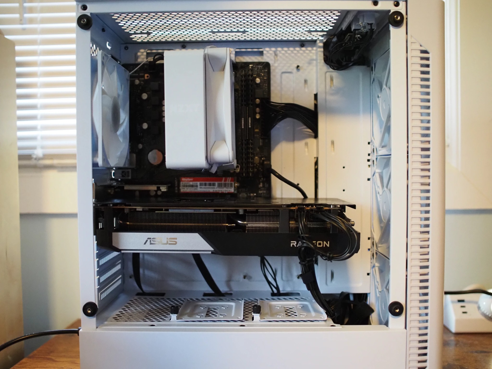 🤍 White RX 6700 XT Gaming PC | NZXT RGB Cooler | High FPS Fortnite/Warzone | WiFi