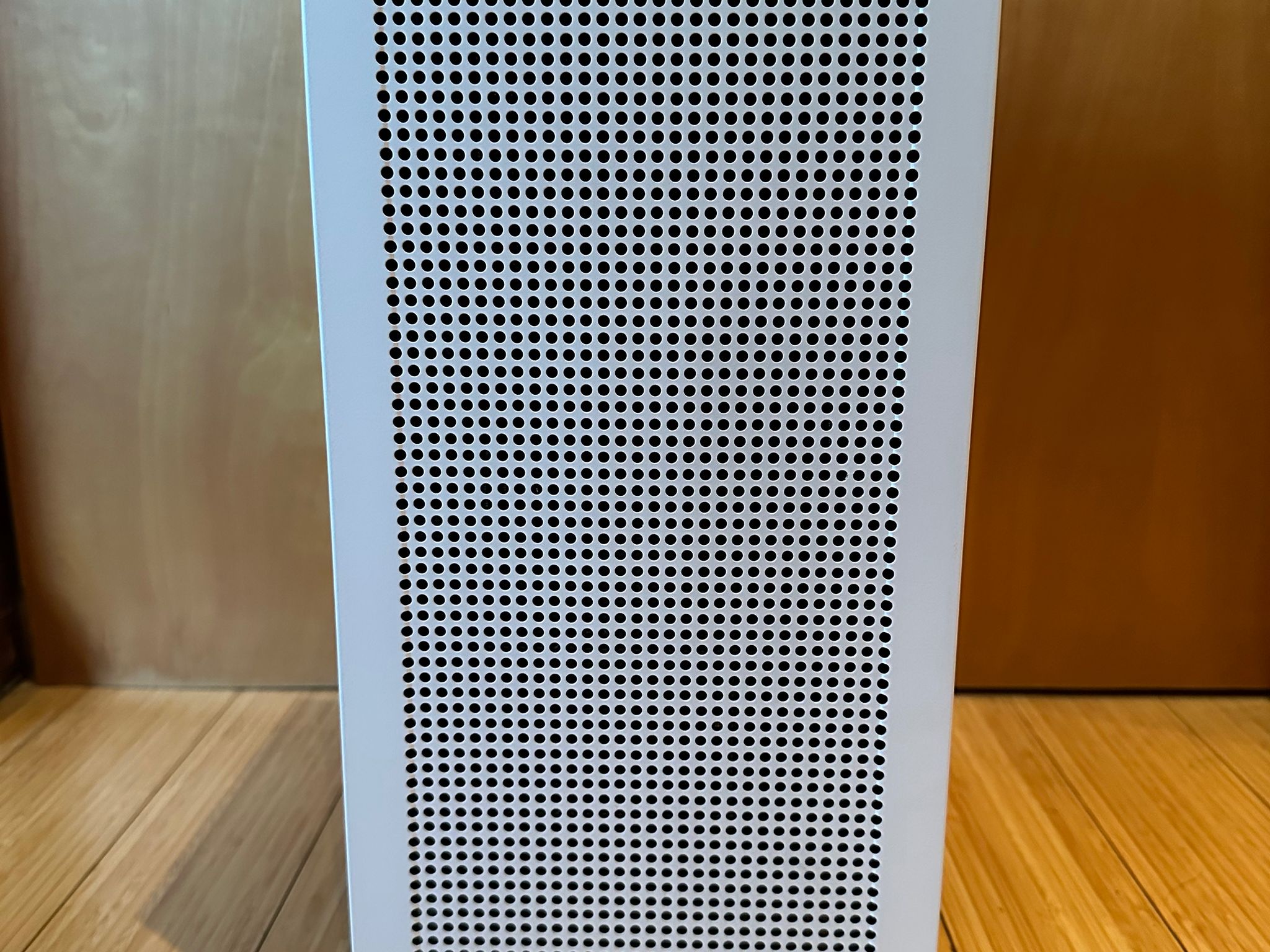 White NZXT H1 Mini ITX Case with PSU, AIO, and Riser Card (Lightly Used, In Box, Riser NOT upgraded)