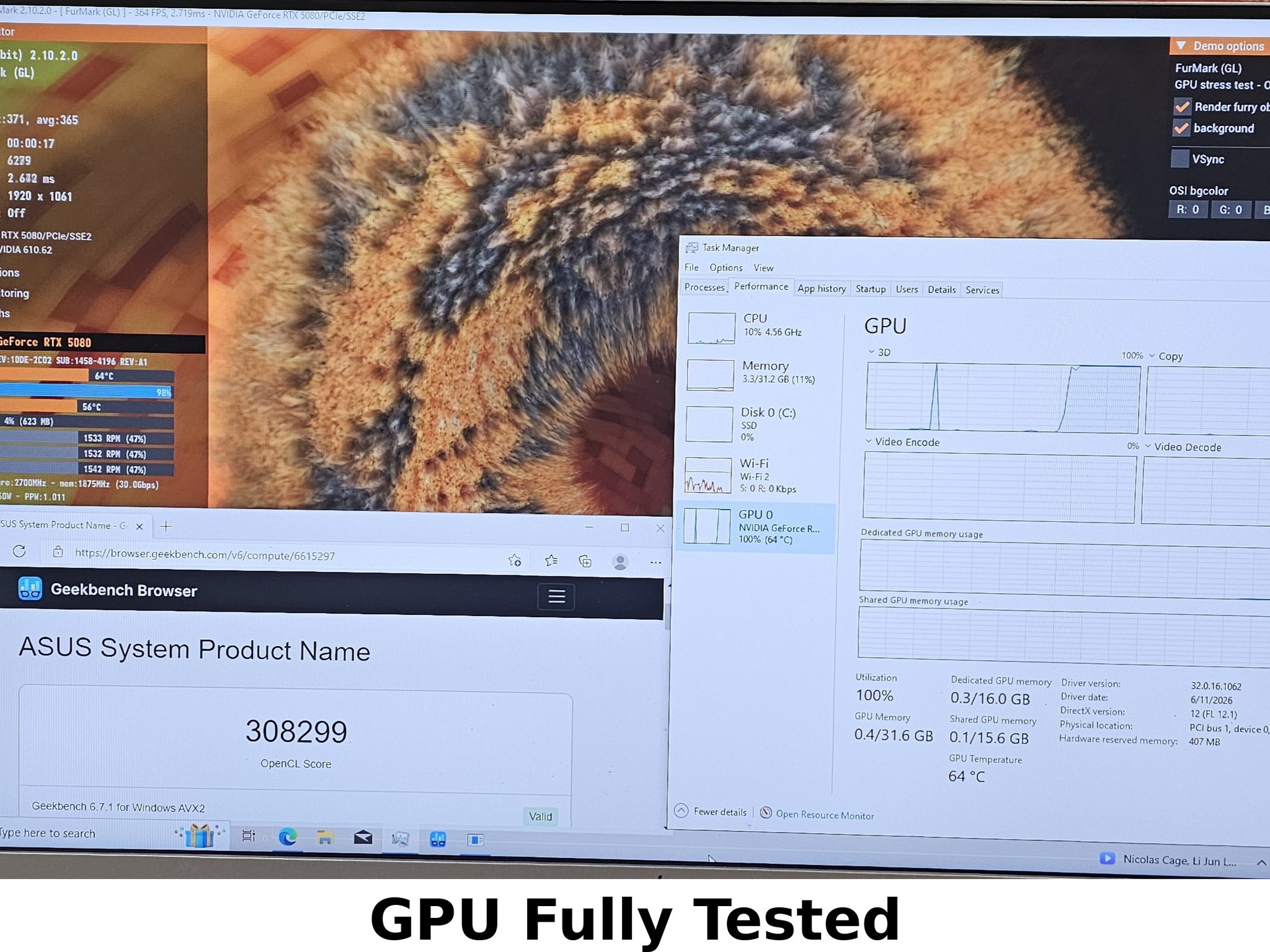 RTX 5080 Gigabyte 16GB