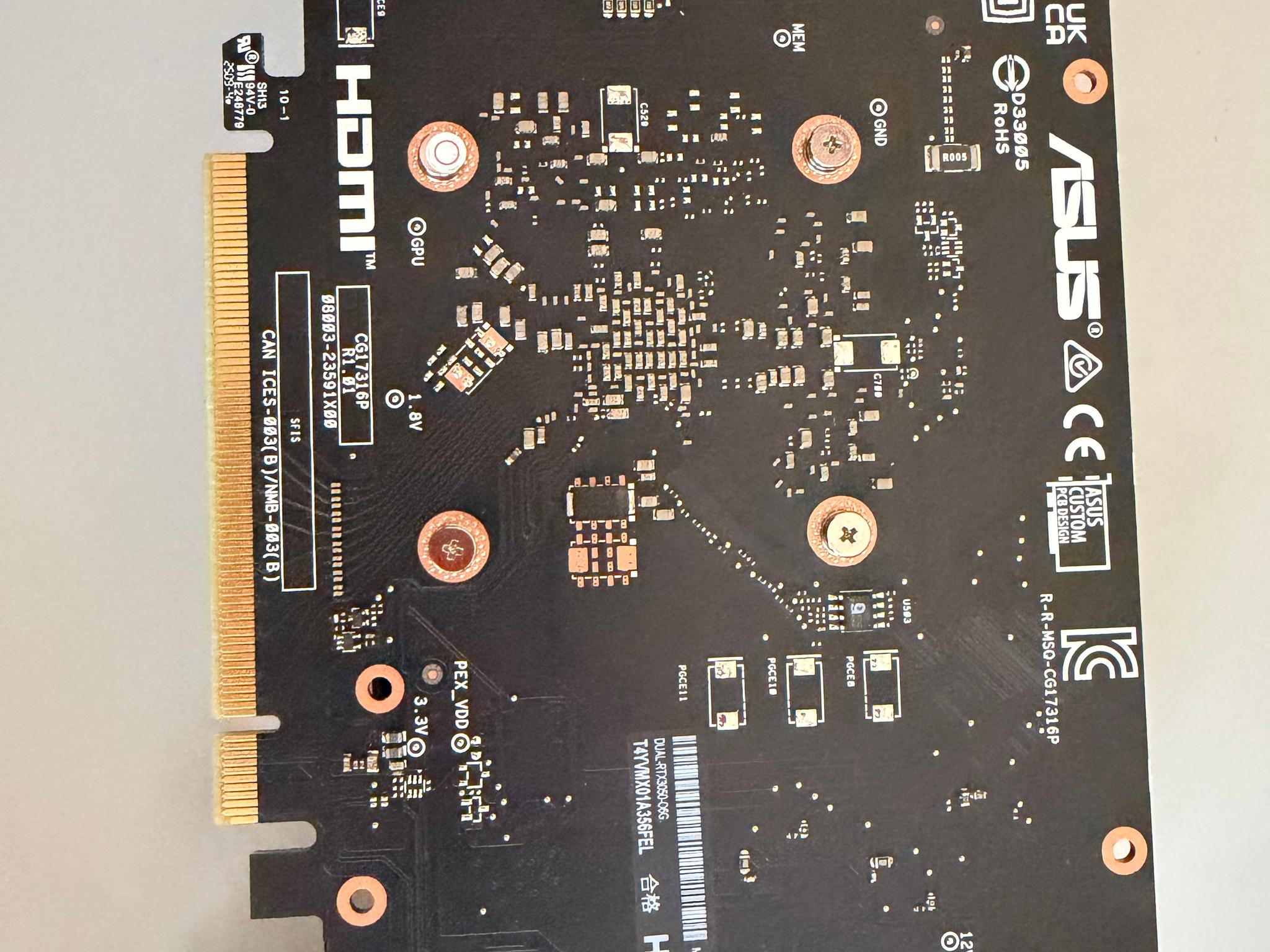 Asus Dual GeForce RTX 3050 OC Edition 6GB