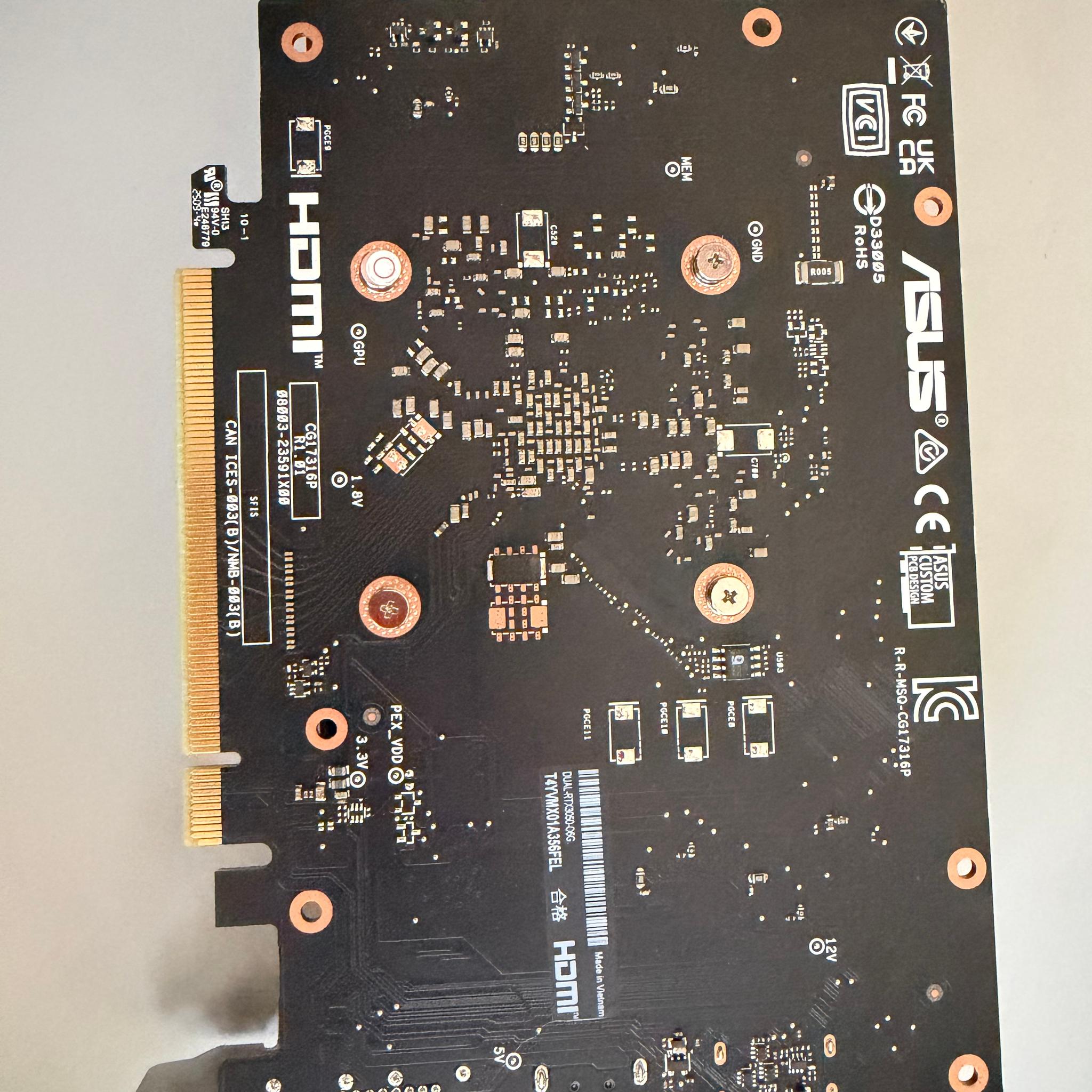 Asus Dual GeForce RTX 3050 OC Edition 6GB