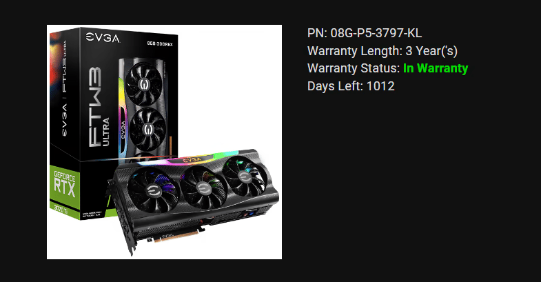 EVGA GeForce RTX 3070 Ti FTW3 ULTRA GAMING | 08G-P5-3797-KL