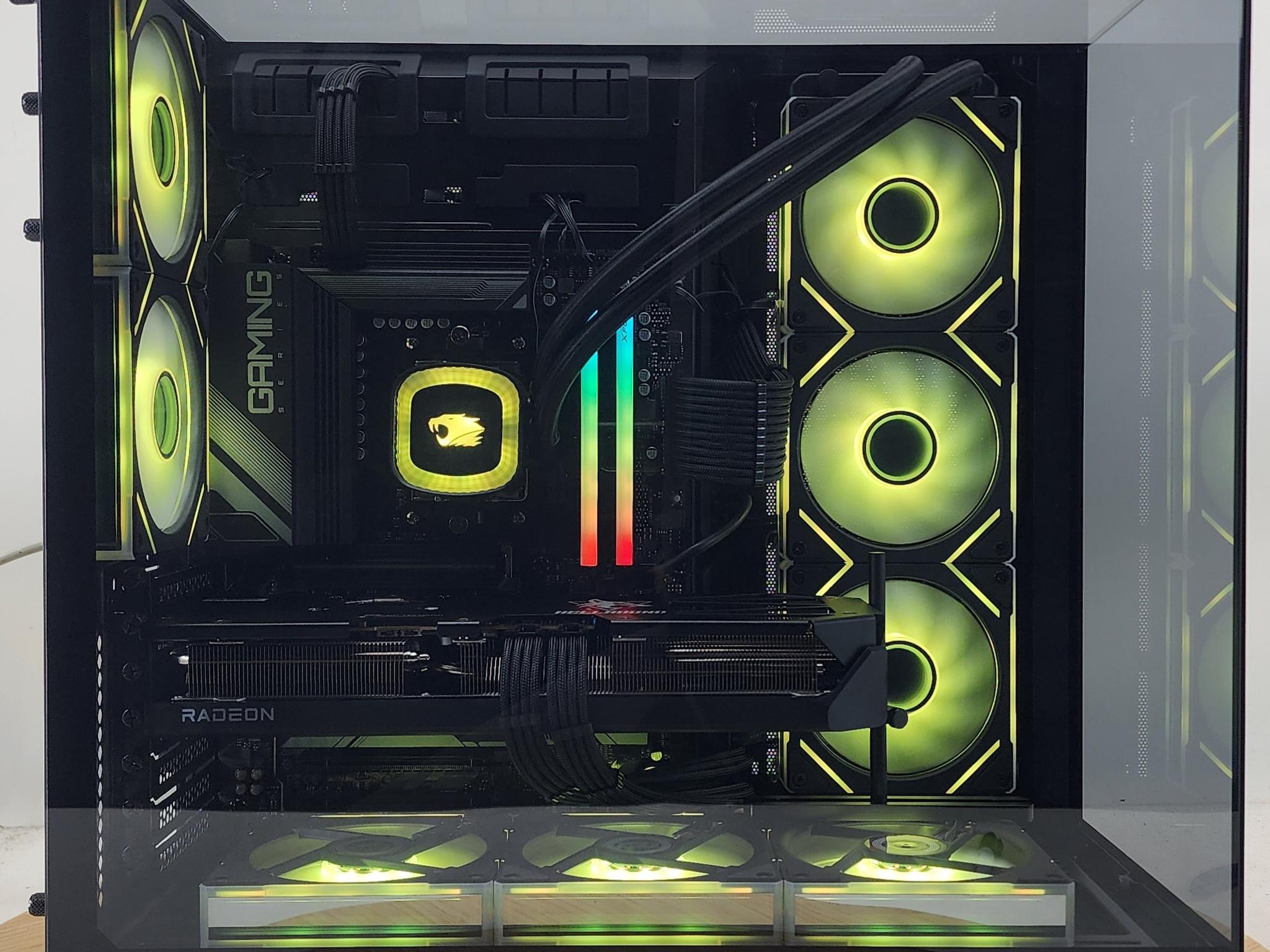 Gaming PC Ryzen 7 9700X 32GB RAM 2TB SSD RX 9070 XT 16GB Windows 11 Computer