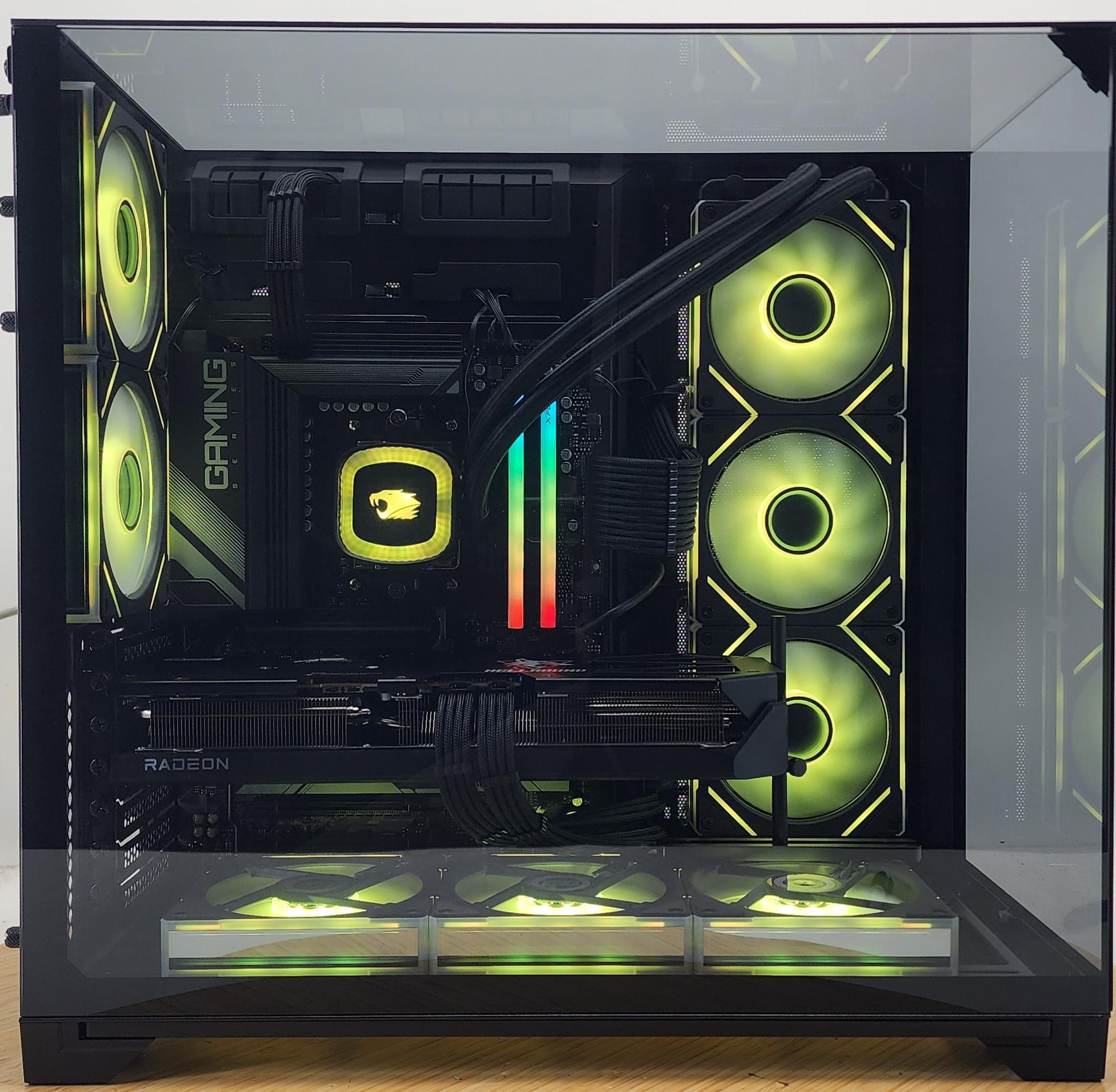 Gaming PC Ryzen 7 9700X 32GB RAM 2TB SSD RX 9070 XT 16GB Windows 11 Computer