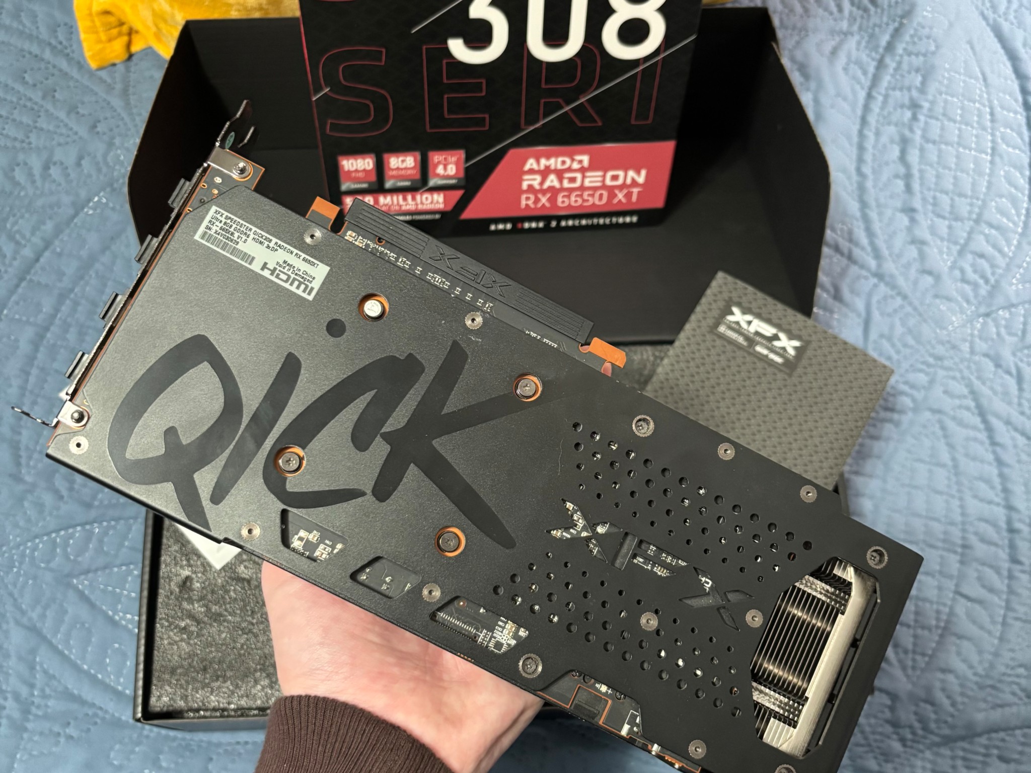 XFX Speedster QICK308 RX 6650 XT 8GB – Great 1080p/1440p Gaming Performance, Used-Good
