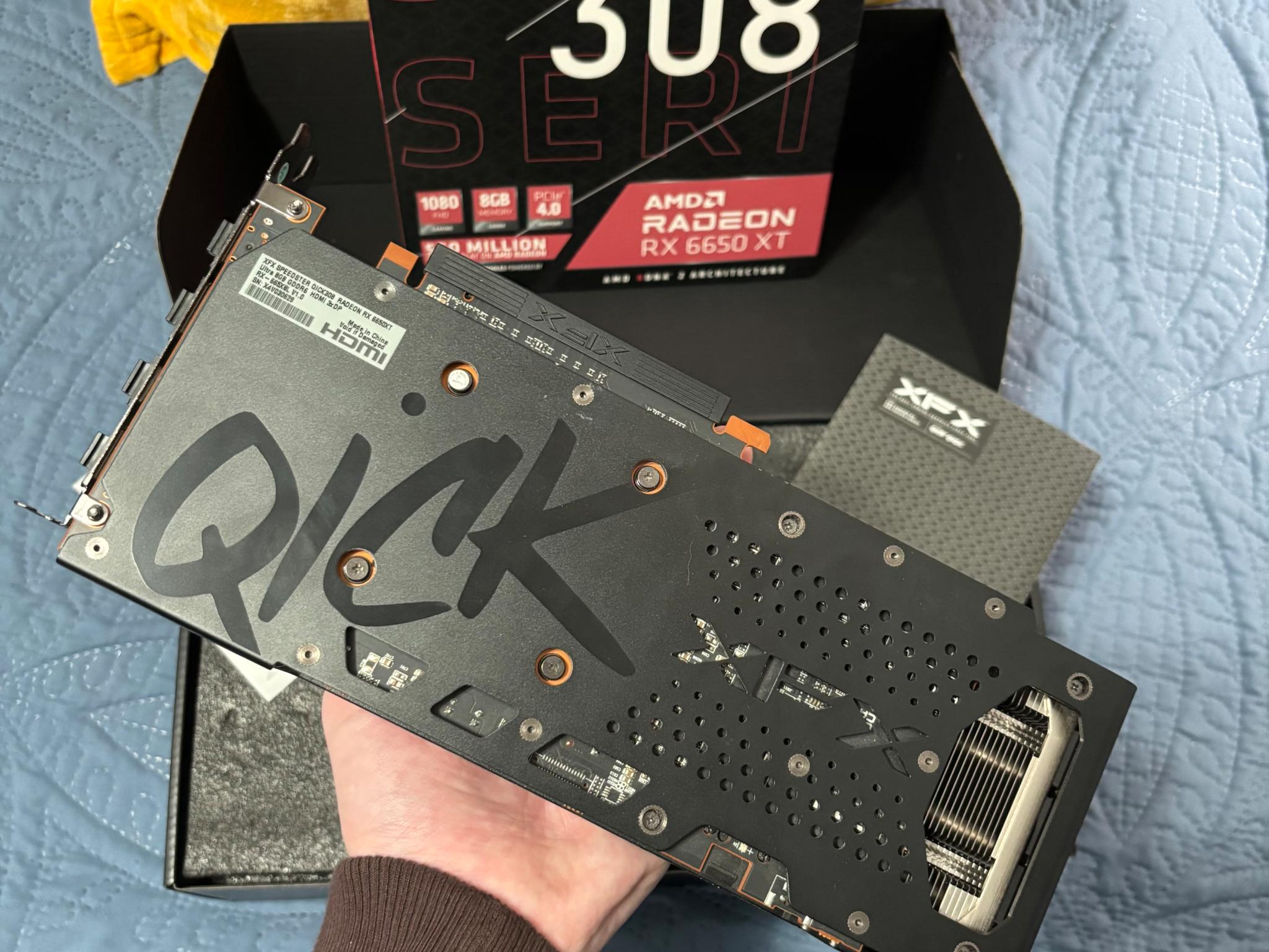 XFX Speedster QICK308 RX 6650 XT 8GB – Great 1080p/1440p Gaming Performance, Used-Good
