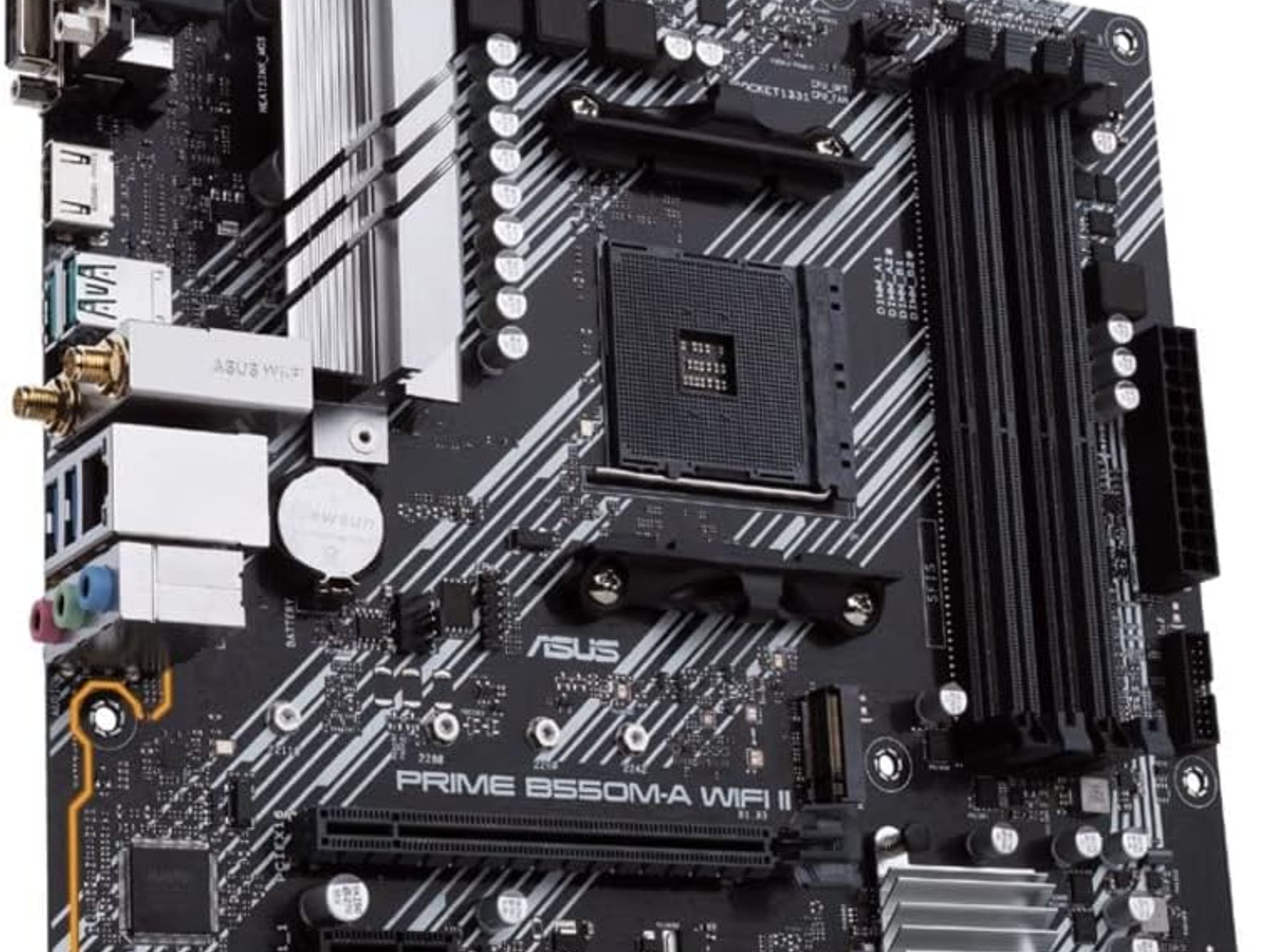 ASUS PRIME B550M-A WIFI II AMD AM4 B550 MicroATX M.2 Desktop Motherboard A