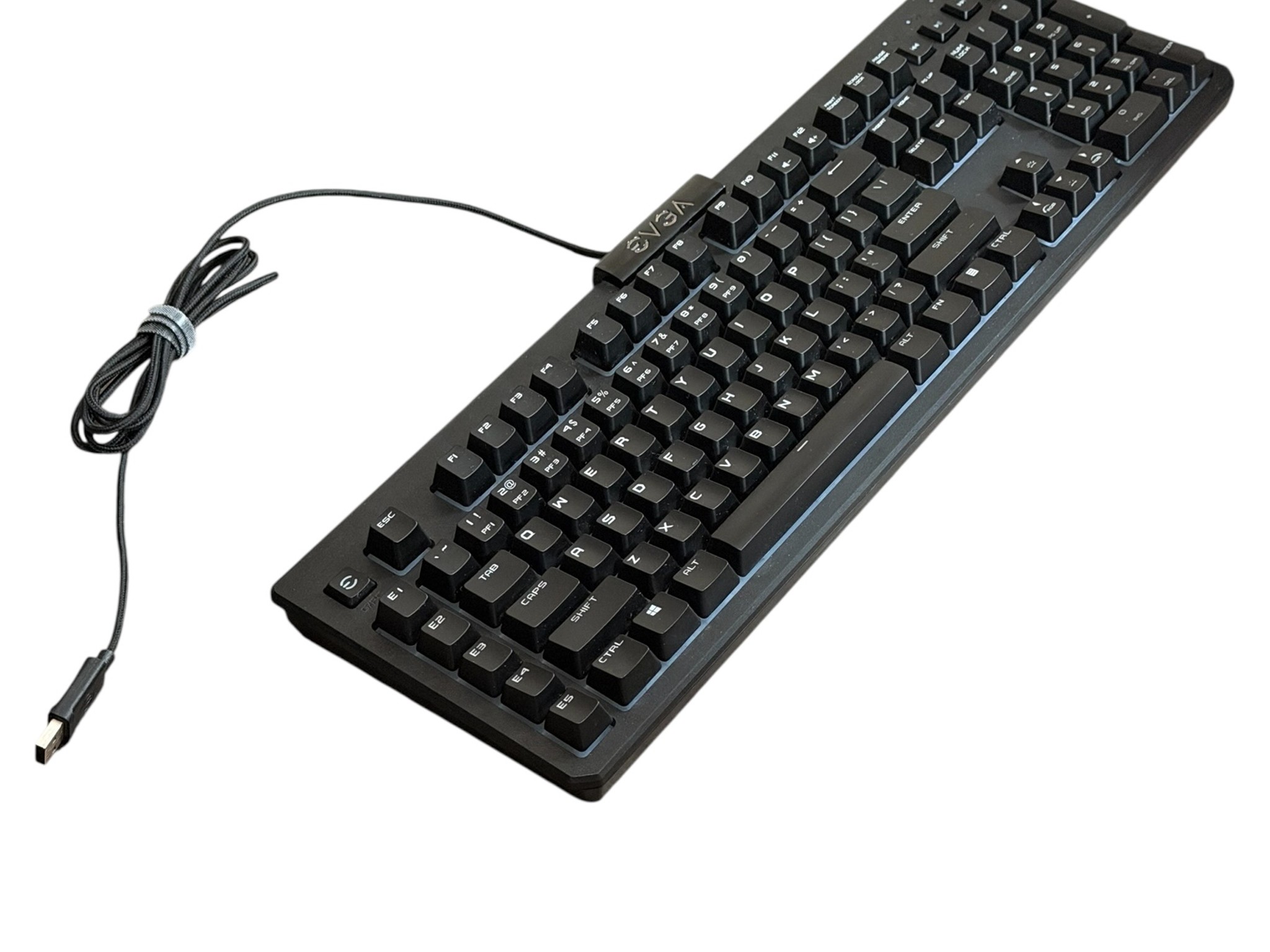 EVGA Z12 Gaming RGB Wired Mechanical Keyboard with Leather Wrist Pad