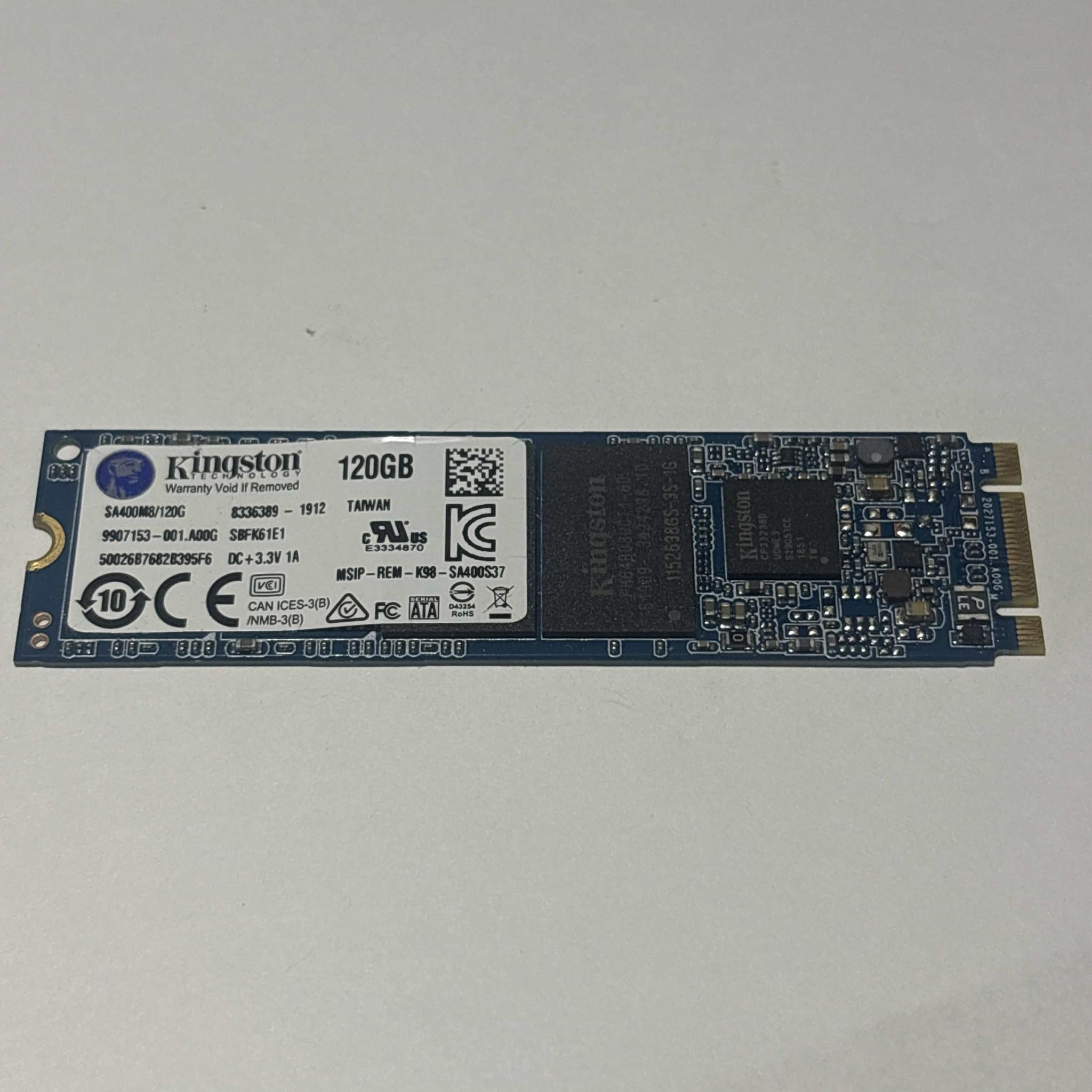 Kingston A400 120GB SATA SSD Tested Working 90% Health