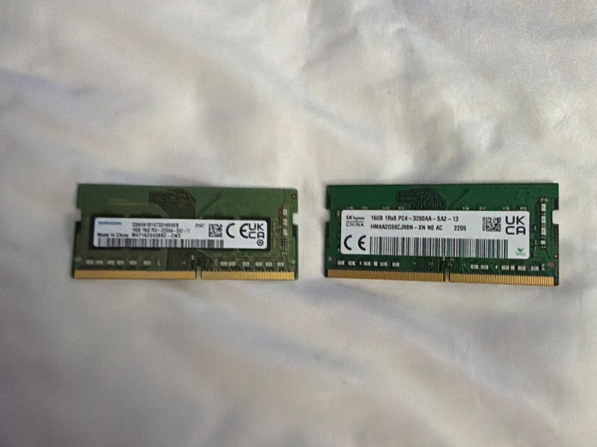32GB DDR4 3200MT/s So-Dimm 2x16GB Samsung/SK Hynix