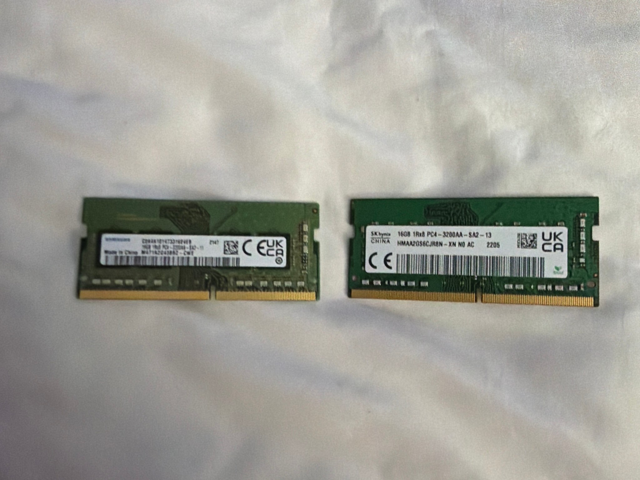 32GB DDR4 3200MT/s So-Dimm 2x16GB Samsung/SK Hynix