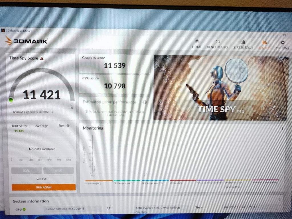 1080P Gaming PC | RTX 3060 ti | AMD Ryzen 7 5700G | 32GB 3600 MHZ RAM | 1TB M.2 | Keyboard | Wifi