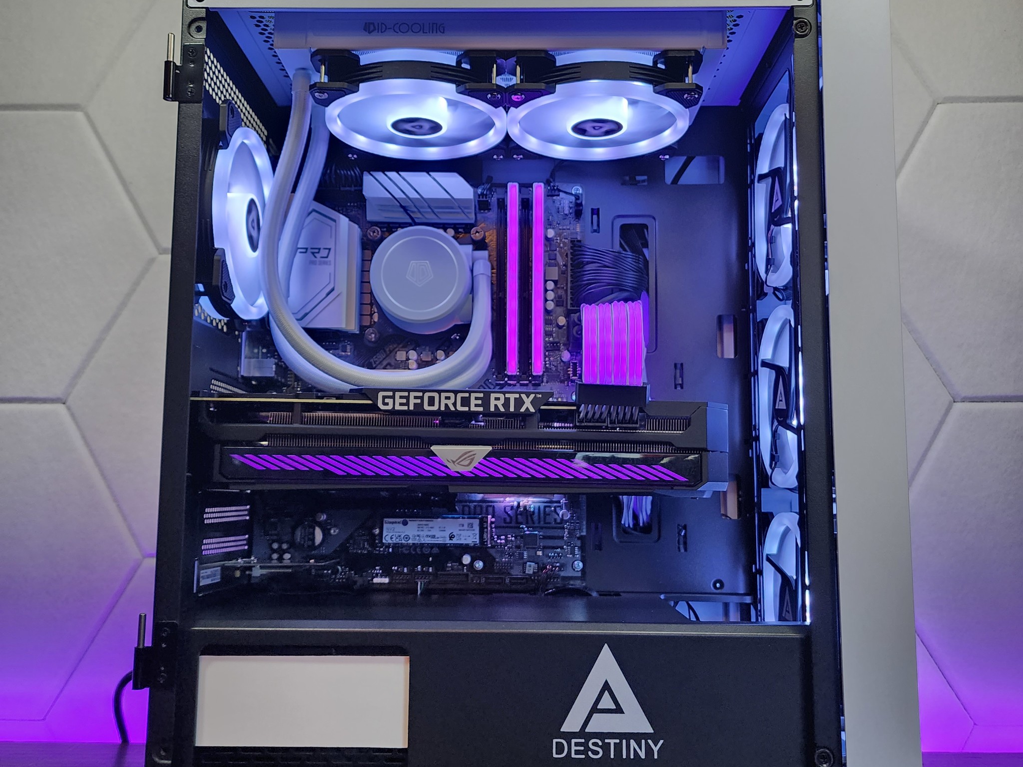 🤍💜💙 ROG RTX 3070 // Intel Core i7 10700 // Corsair Vengeance 32GB 3600MHz // Kingston 1TB NVMe