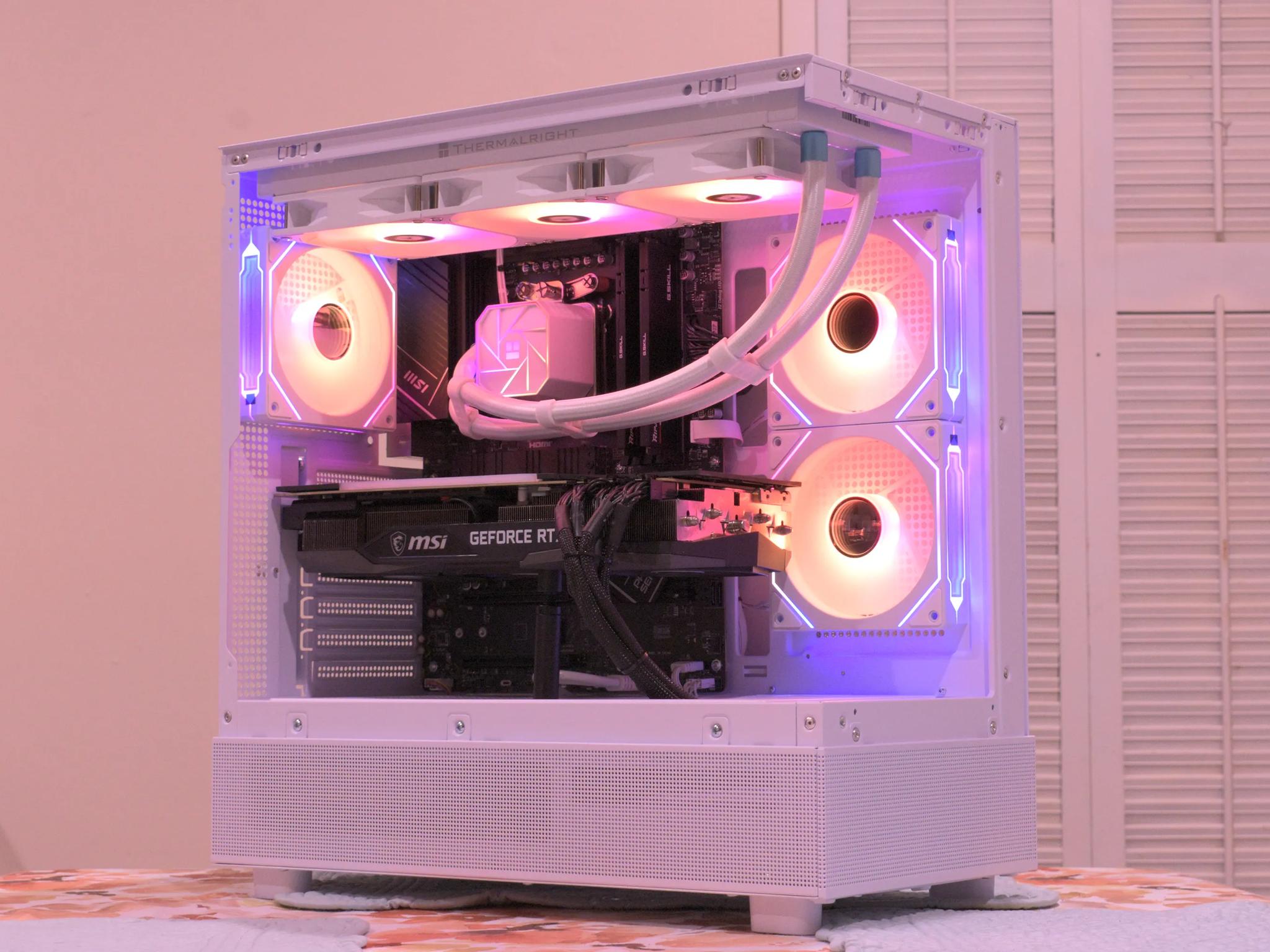 Gaming PC | Ryzen 7 7700 | RTX 3080 10GB | 32GB DDR5 | 1TB nVME SSD | 1440p White Gaming PC RGB