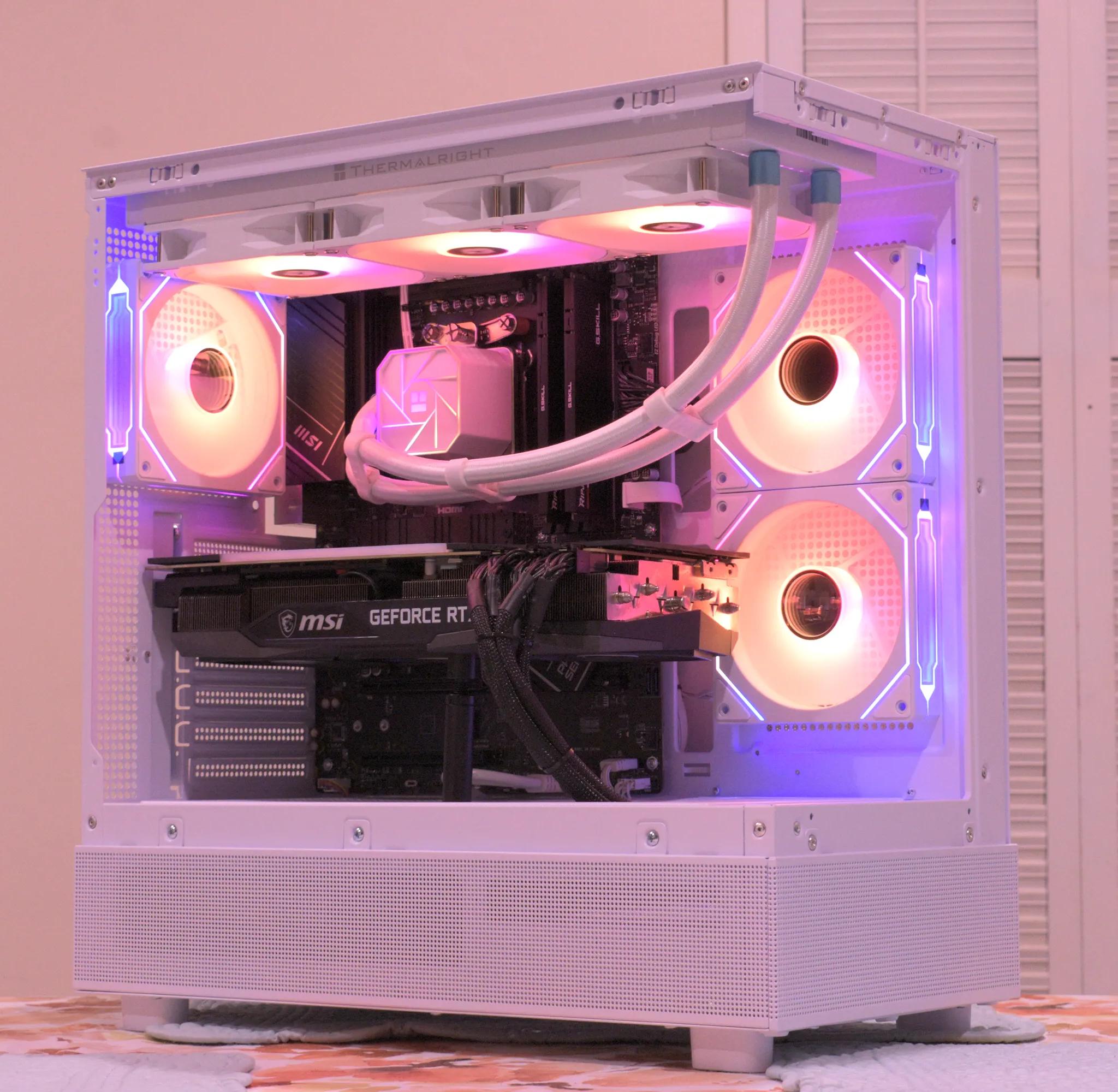 Gaming PC | Ryzen 7 7700 | RTX 3080 10GB | 32GB DDR5 | 1TB nVME SSD | 1440p White Gaming PC RGB