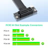 M.2 M Key PCI-E 4.0 2280 NGFF 90 Degree PCIe X4 Extender Cable M2 PCI-E 4X Female M2 2230 Right Bend
