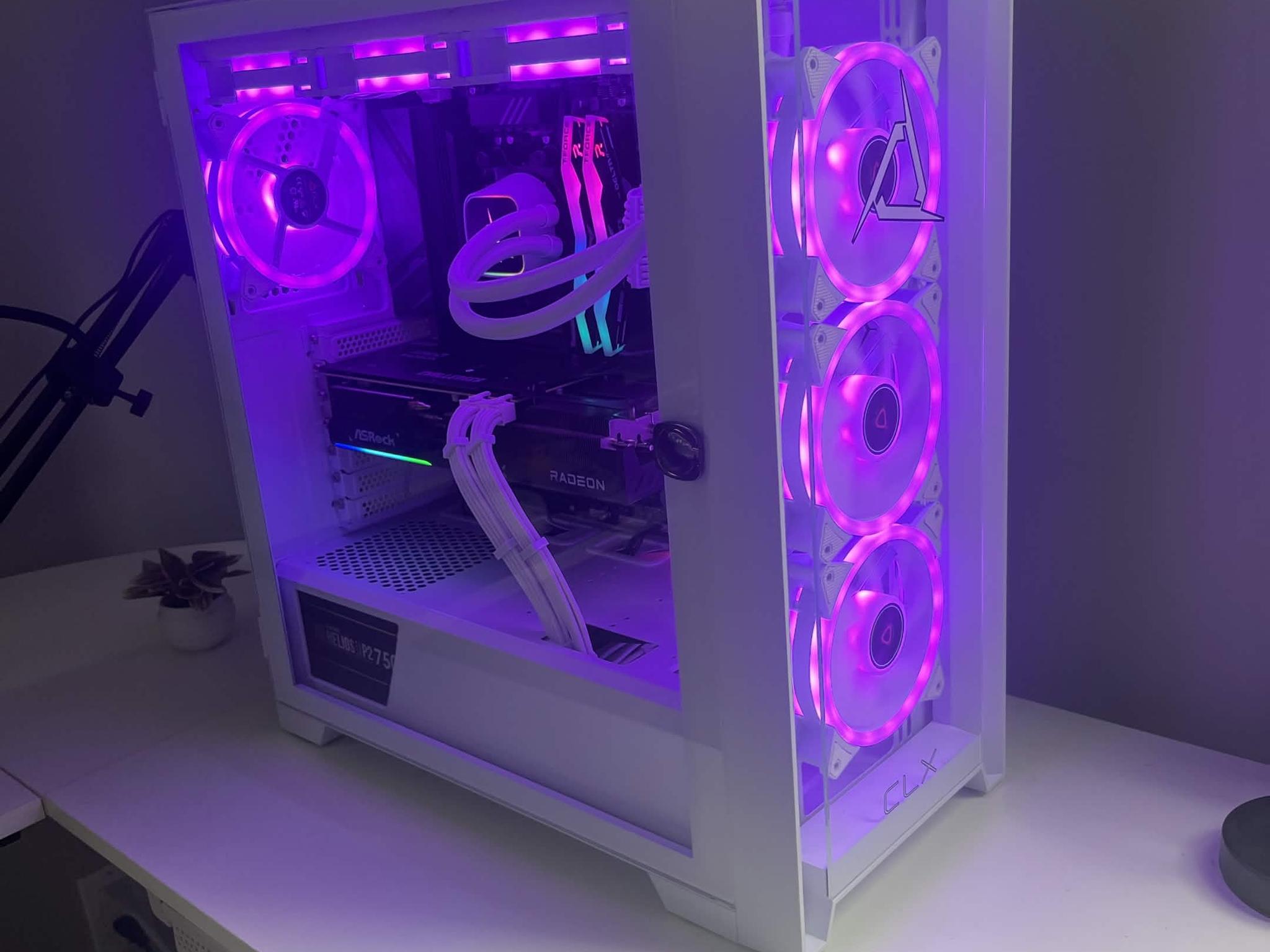 🖥️ RX 9070 XT | Ryzen 9 9900x | 32gb DDR5 Ram | 2TB Gen 4 m.2 | Water Cooled White Gaming PC