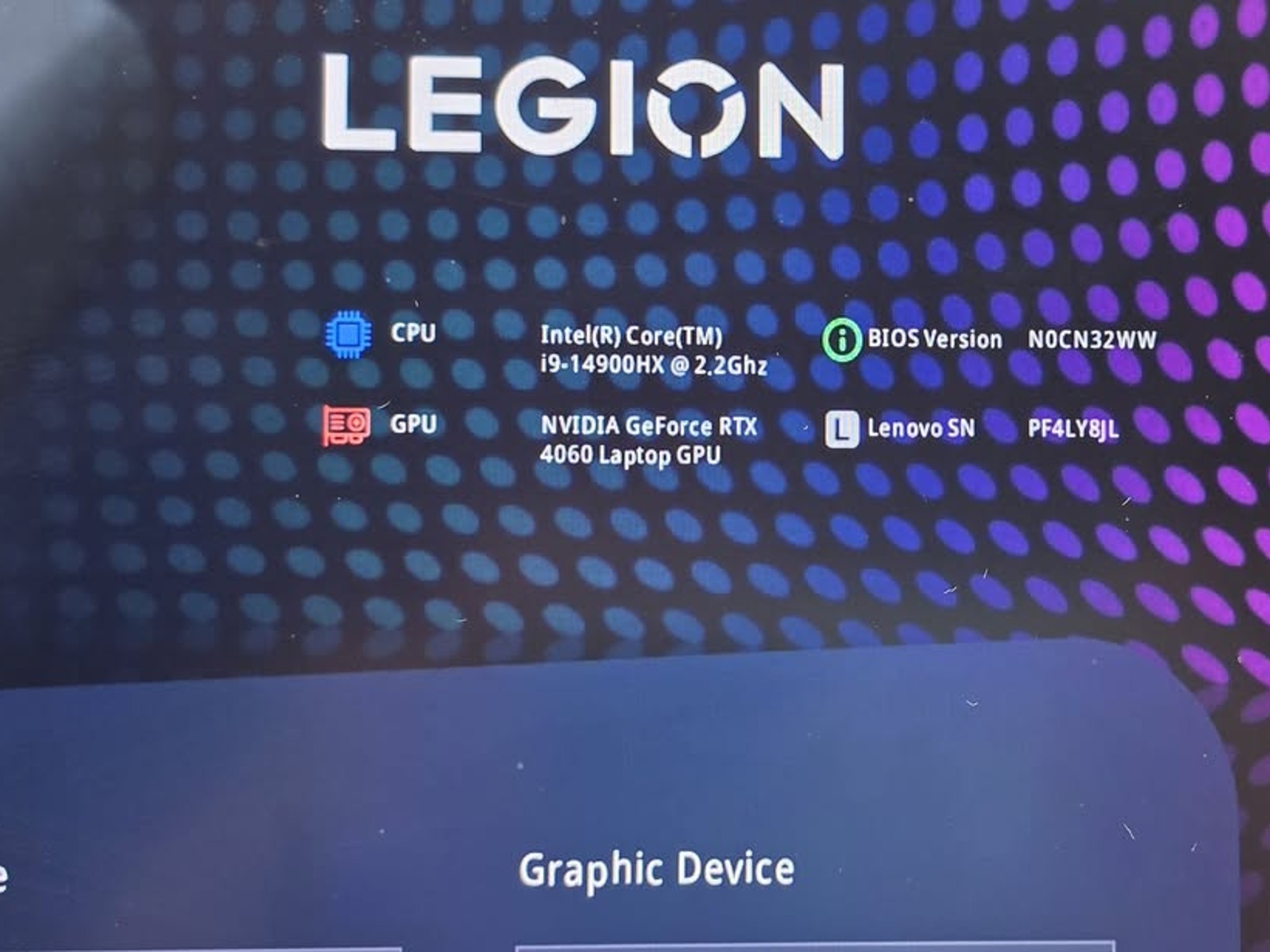 Lenovo Legion Pro 5i 16" Gaming Laptop i9-14900HX 32GB DDR5 RTX 4060 1TB SSD WIN 11 PRO