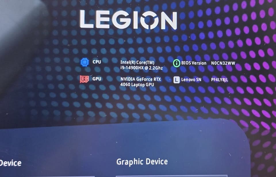 Lenovo Legion Pro 5i 16" Gaming Laptop i9-14900HX 32GB DDR5 RTX 4060 1TB SSD WIN 11 PRO