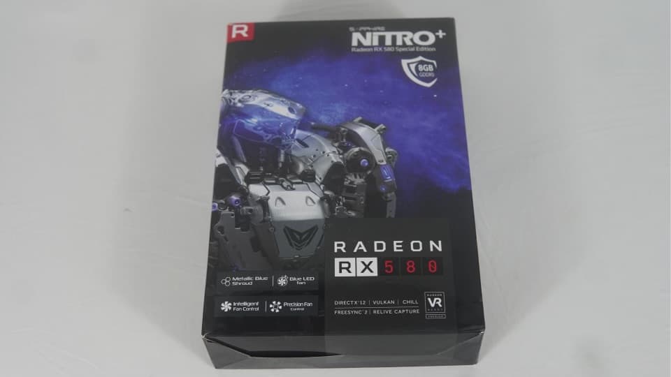 Radeon Sapphire nitro 580 8GB Special edition.