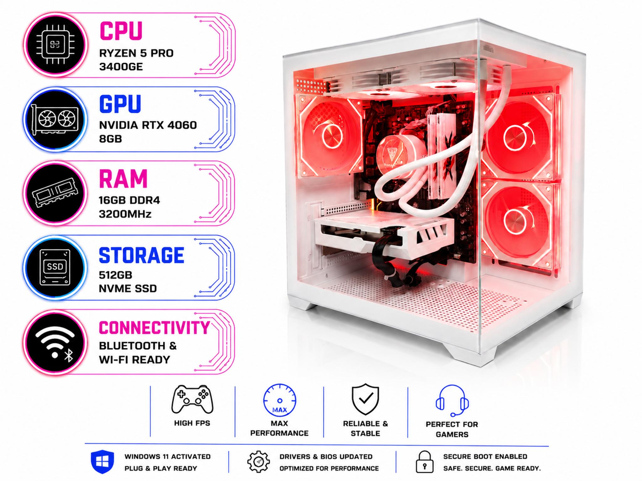 🎮🔥 Budget Gaming PC CUBEX – RTX 4060 | Ryzen 5 PRO | Ready to Play! 🔥🎮