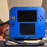 CUSTOM USED Nintendo 2DS Blue/Black Handheld Console, Mario Kart 7 Edition