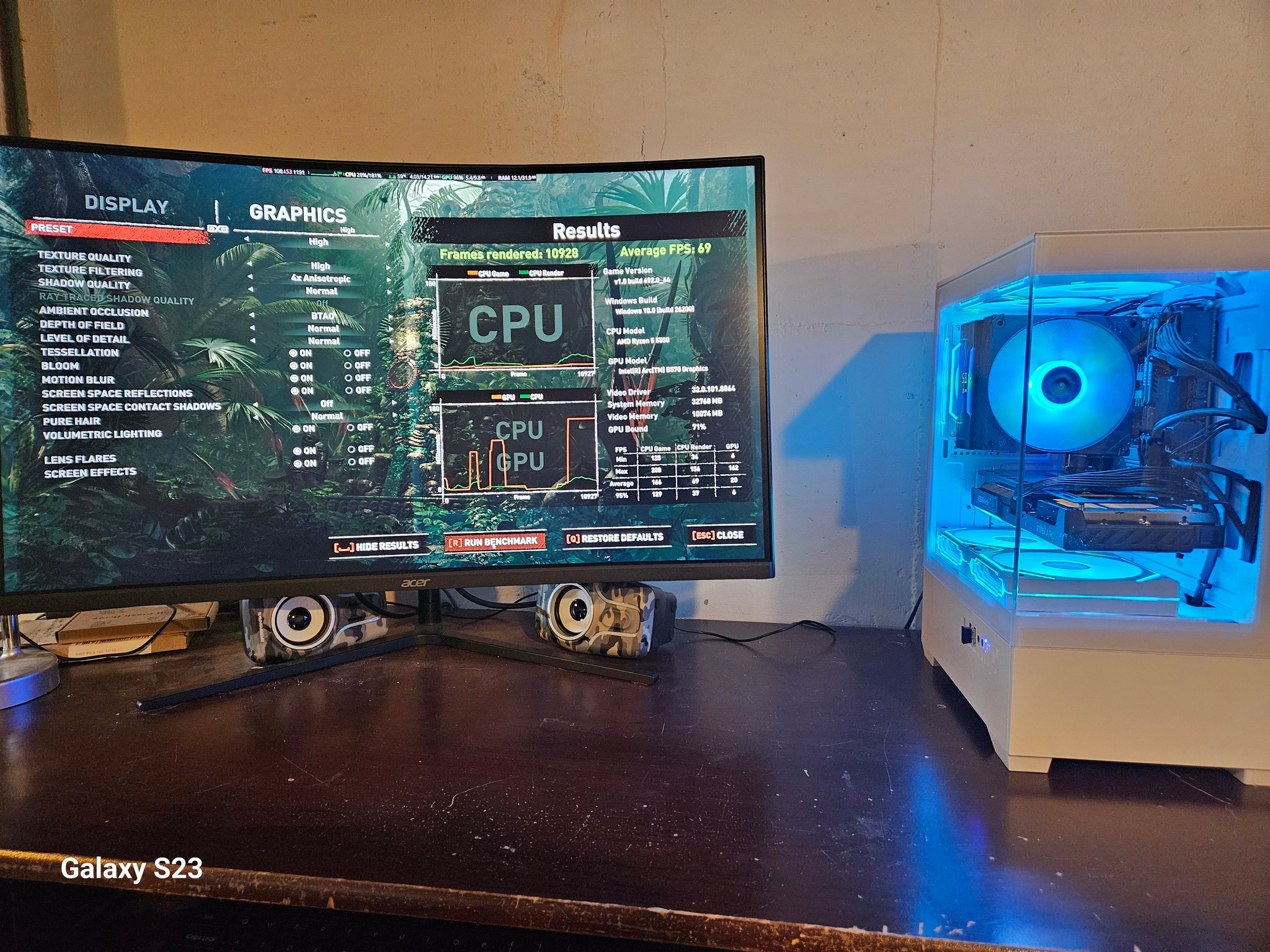 🔥 Ryzen 5 5500 + Arc B570 Gaming PC | 32GB RAM | 1TB Gen3 NVMe SSD | ARGB Build | Ready to Game!