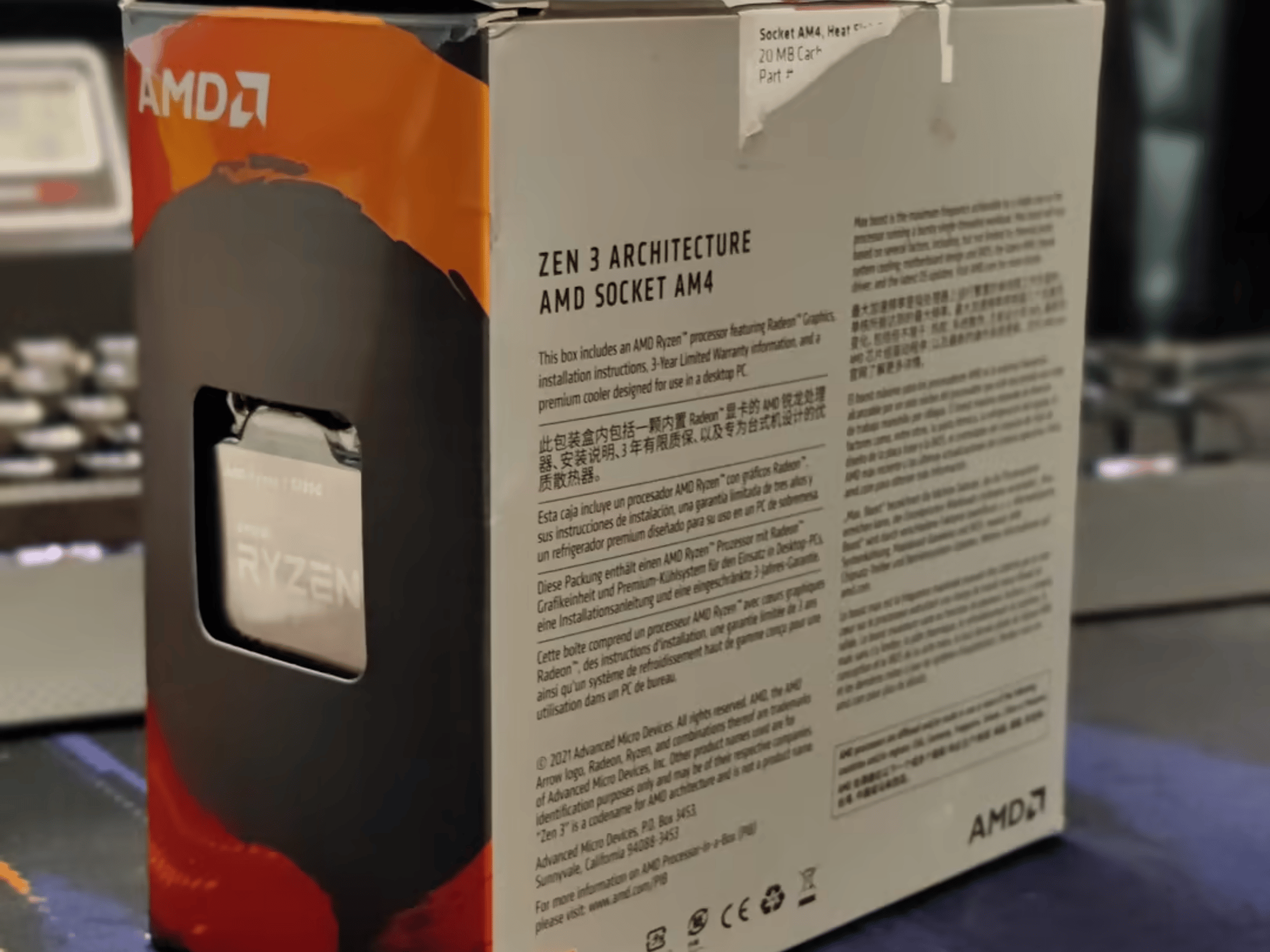 AMD Ryzen 7 5700G CPU // 8 Cores, 16 Threads // 3.8GHz Base & 4.6GHz Boost