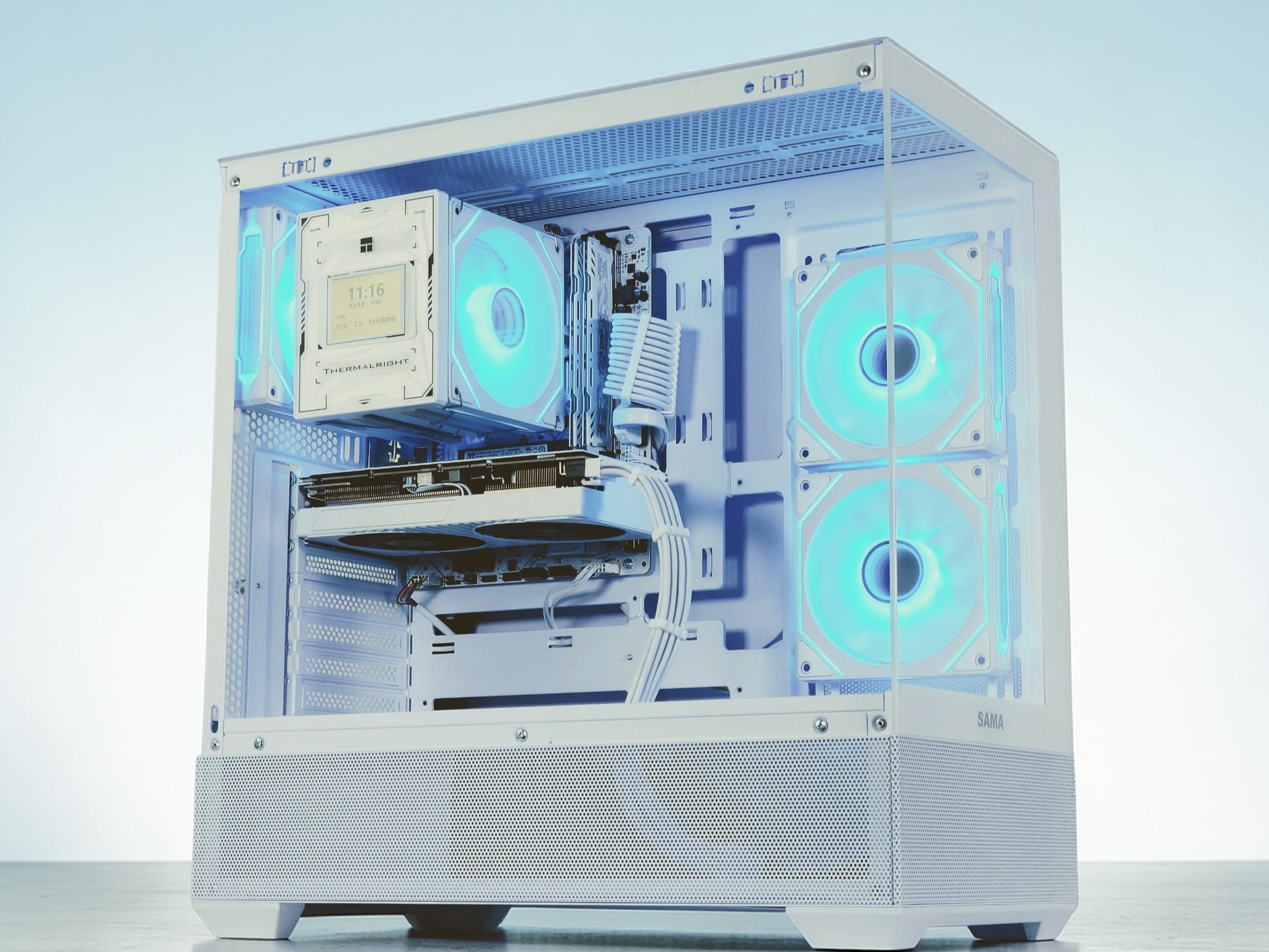 🌬️🥶Gaming PC🧊Nvidia RTX 3060 Ti 8GB❄️AMD Ryzen 5 3600❄️16GB DDR4❄️ 512GB NVME SSD
