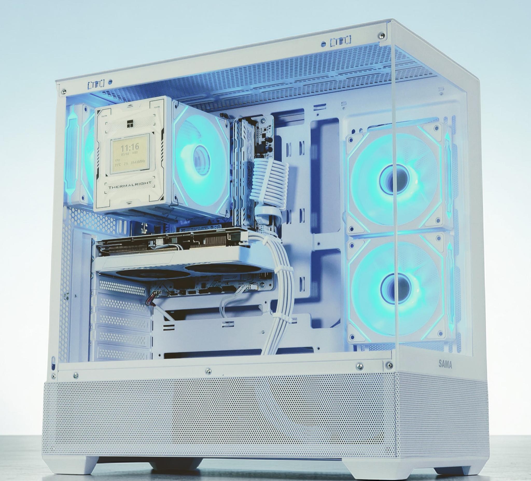 🌬️🥶Gaming PC🧊Nvidia RTX 3060 Ti 8GB❄️AMD Ryzen 5 3600❄️16GB DDR4❄️ 512GB NVME SSD