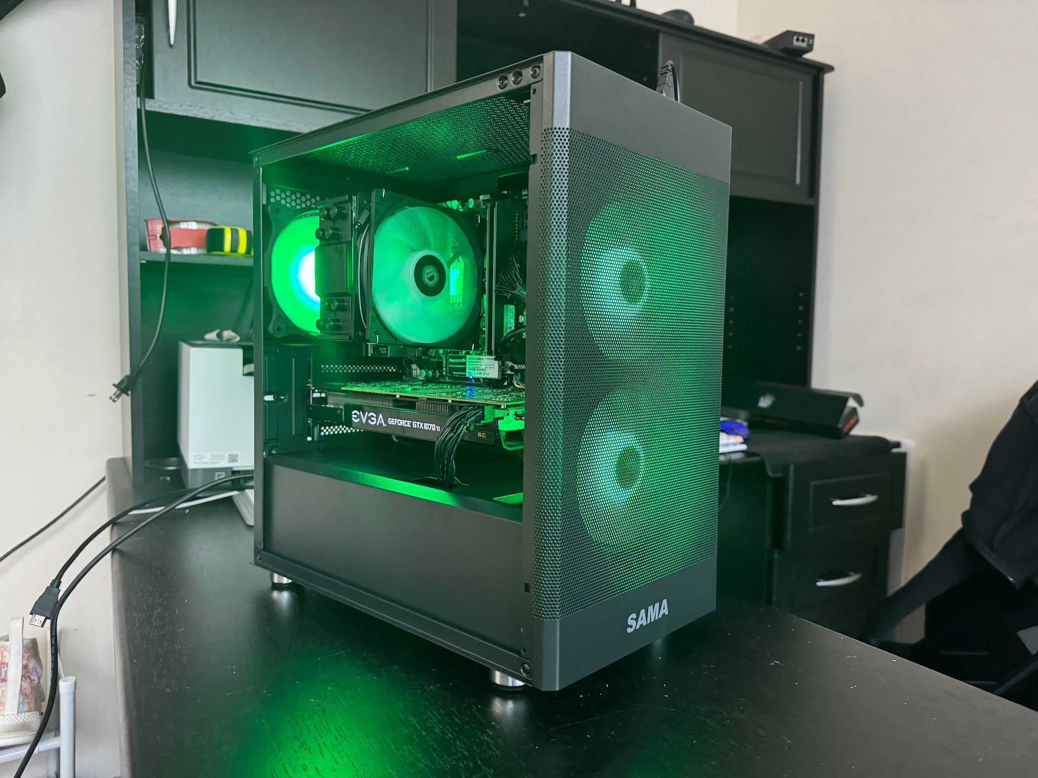 🌀💙🦋 Ryzen 5 3600 Gtx 1070 TI Gaming Computer!