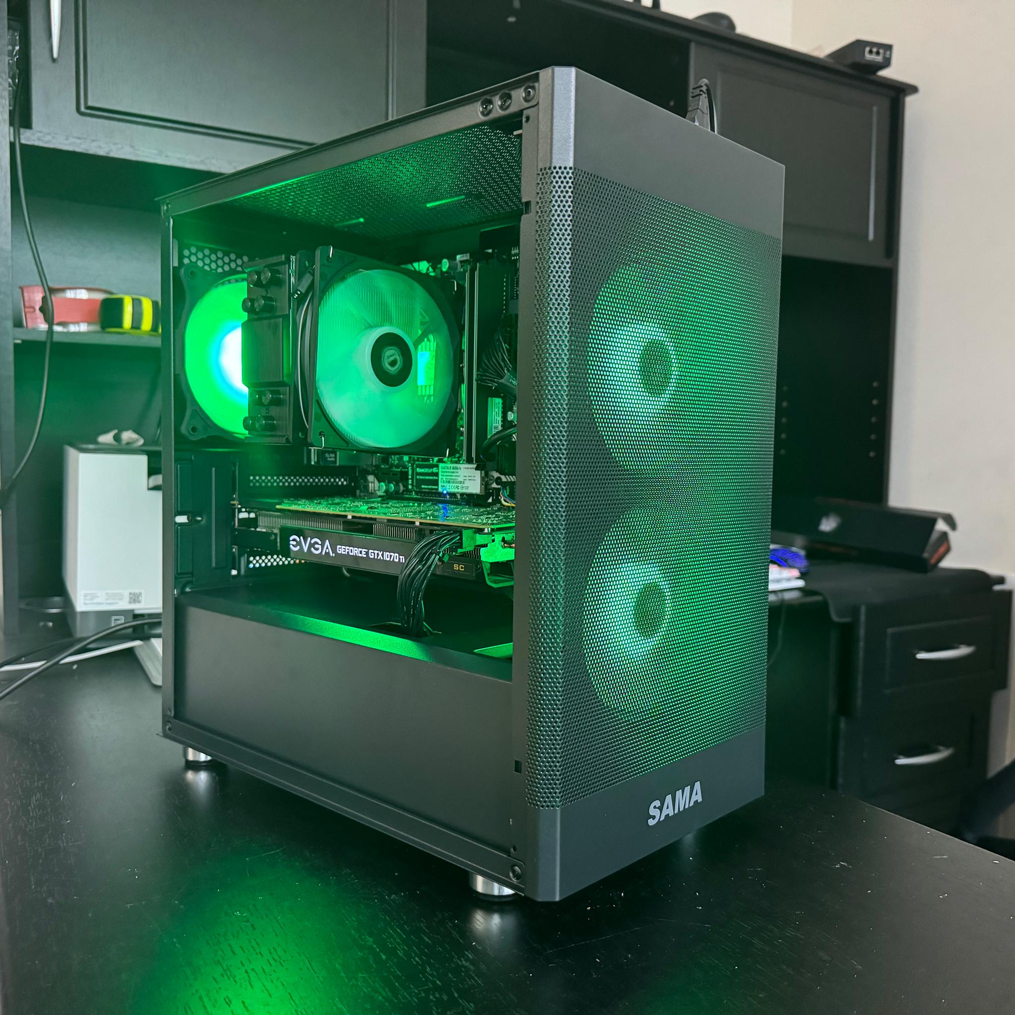 🌀💙🦋 Ryzen 5 3600 Gtx 1070 TI Gaming Computer!