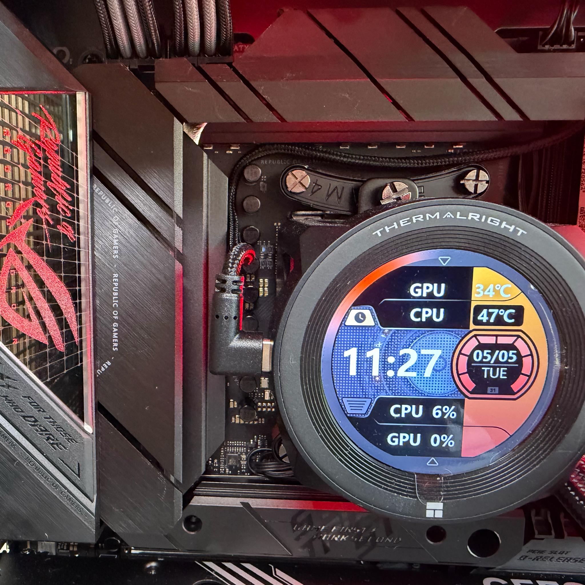 Cinder Ascent ROG AM5 Gaming PC AMD 7500X3D RTX 5070 32GB DDR5 1TB NVMe Gen4