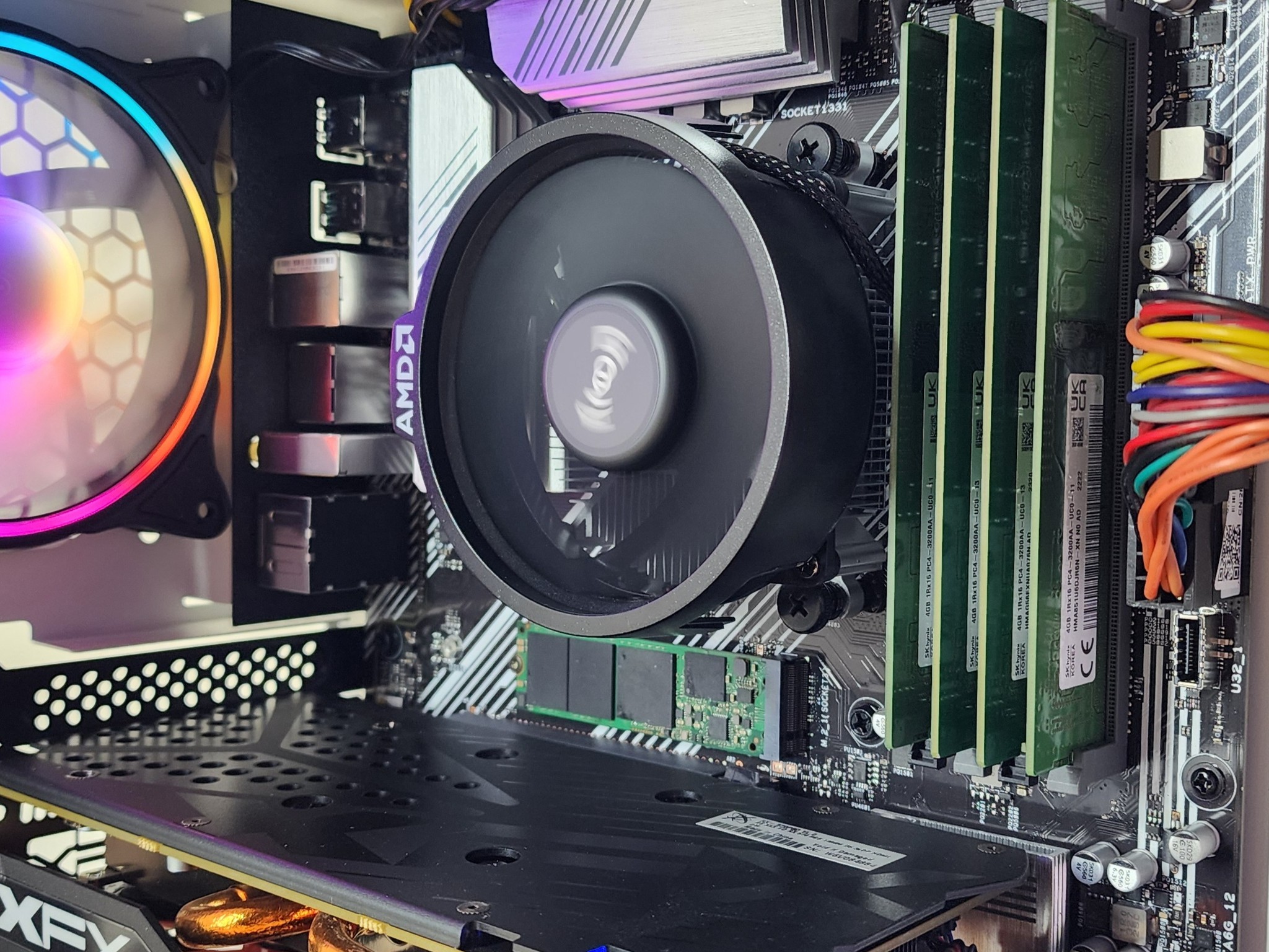 Gaming PC Ryzen 5 3600 16GB RAM 256GB SSD + 500GB HDD RX 570 8GB Win11 Computer