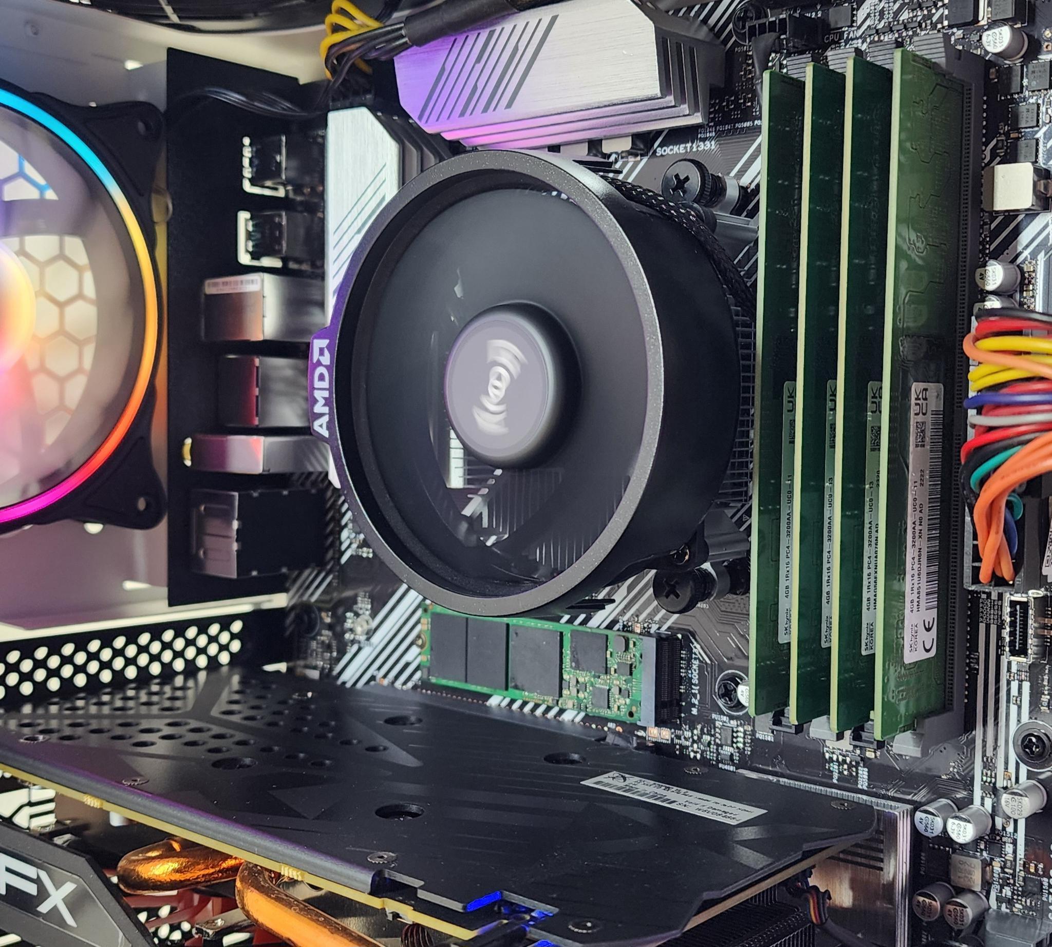 Gaming PC Ryzen 5 3600 16GB RAM 256GB SSD + 500GB HDD RX 570 8GB Win11 Computer