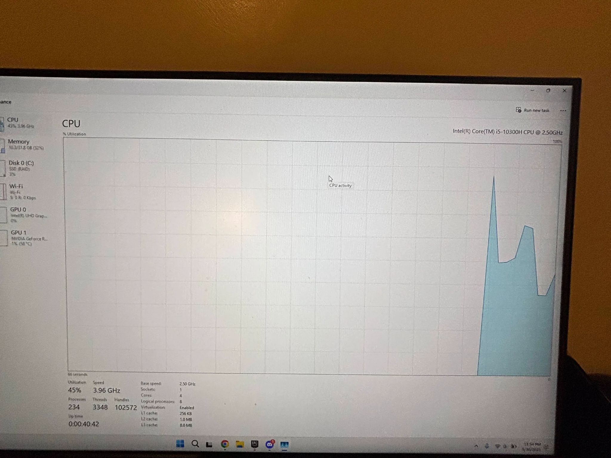 Acer nitro 5 (I5 10300H) (32gb of ram) (NVIDIA GeForce RTX 3050)