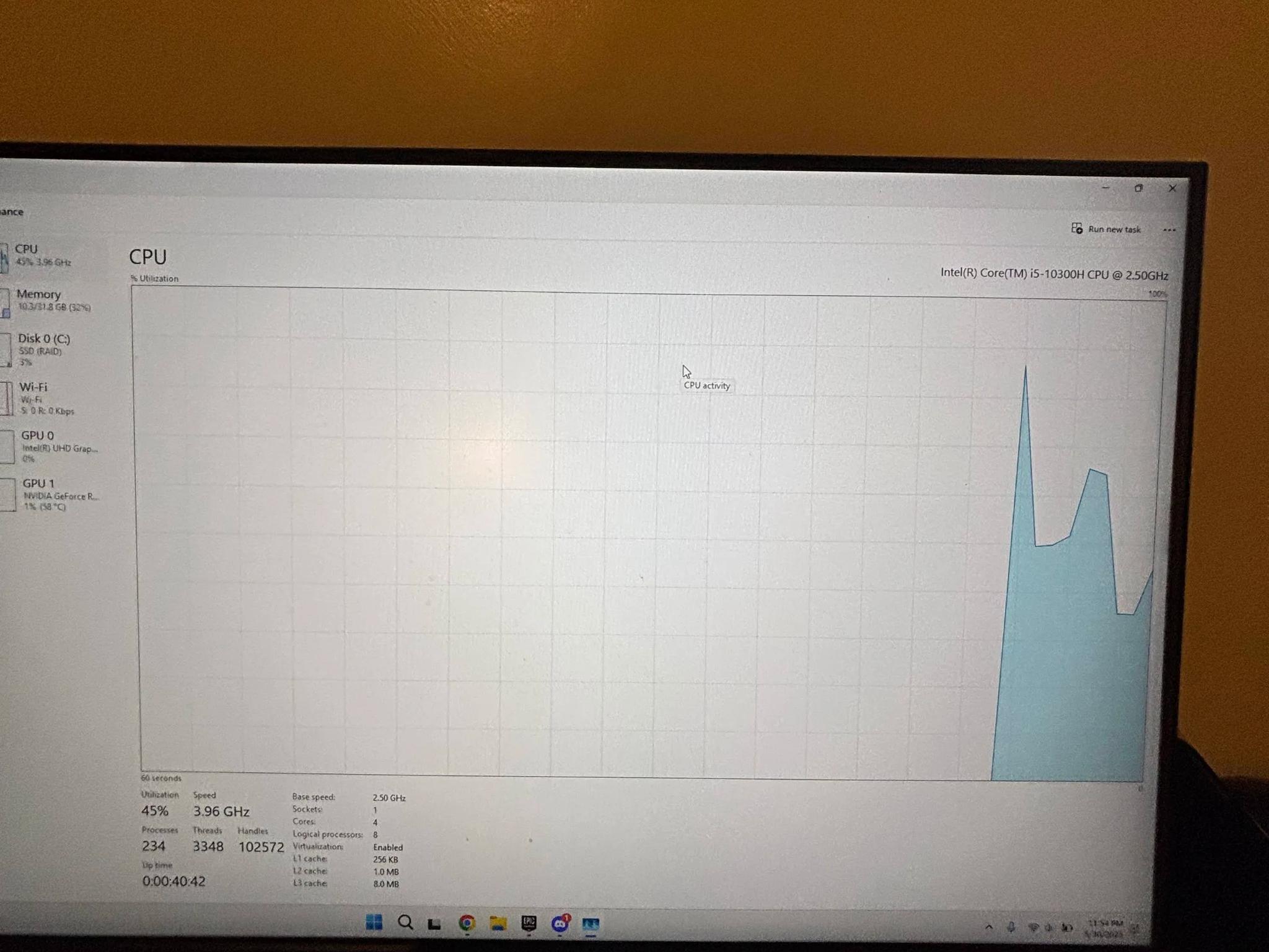 Acer nitro 5 (I5 10300H) (32gb of ram) (NVIDIA GeForce RTX 3050)