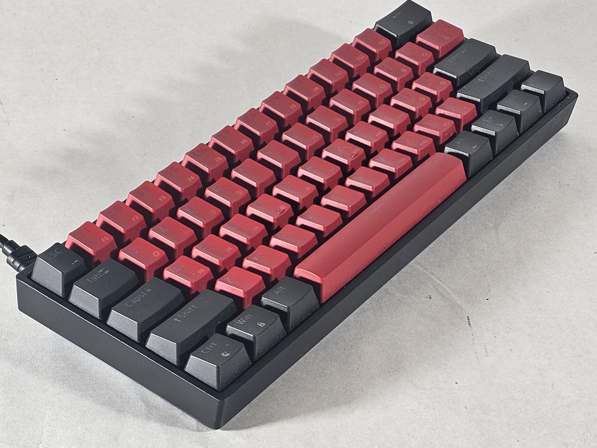 Skyloong GK61 60% Mechanical Gaming Keyboard - Black/Red Wired