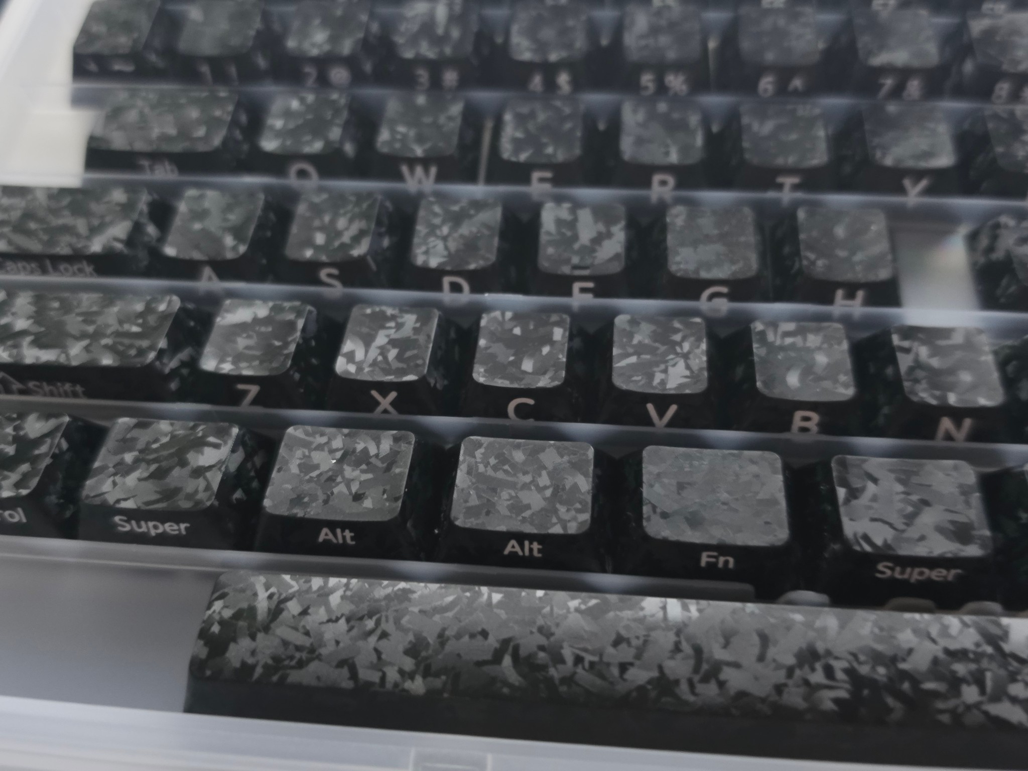 Xvx forged carbon fiber pattern key caps