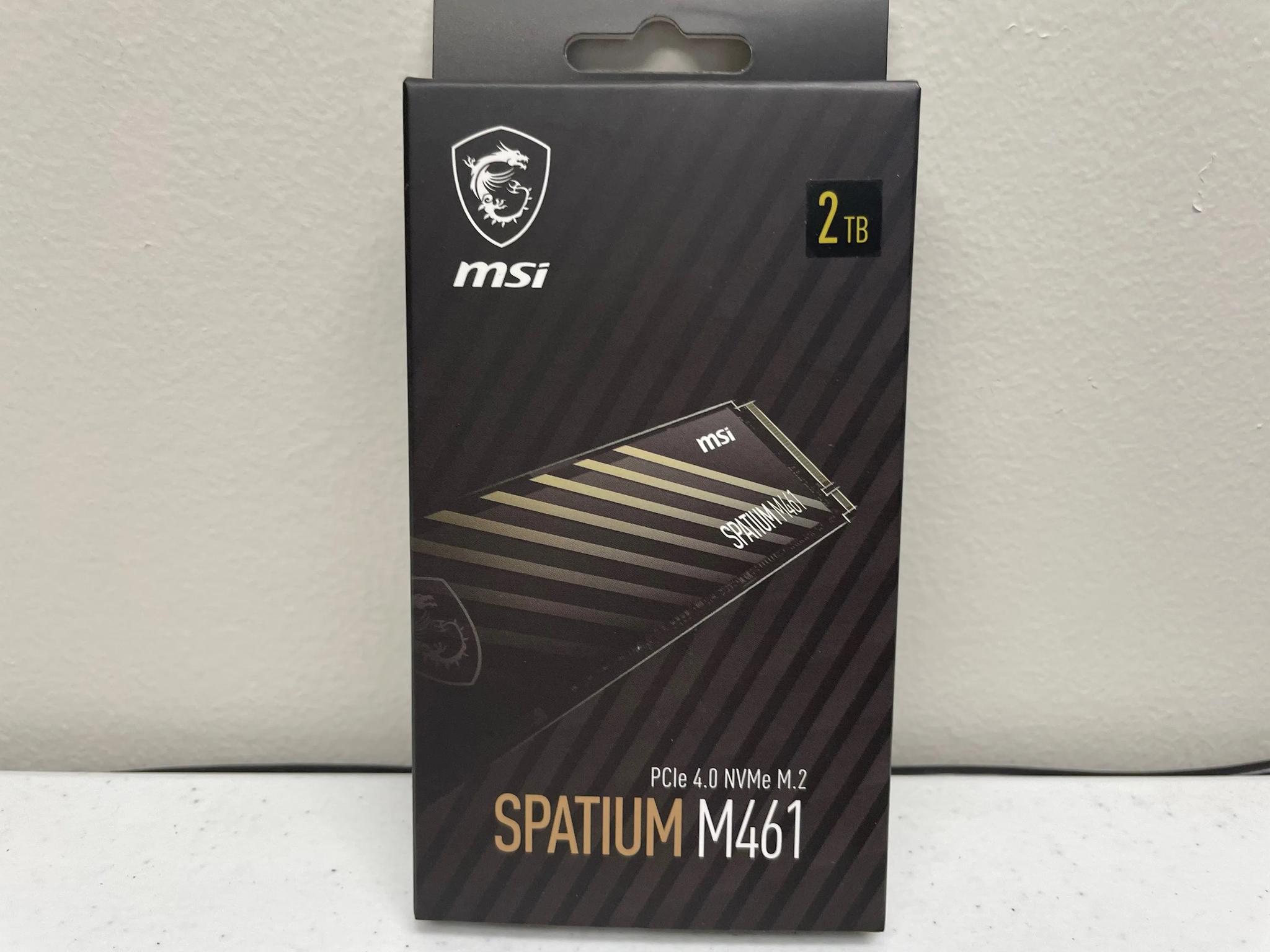 NEW MSI 2TB Spatium M461 PCIE4.0