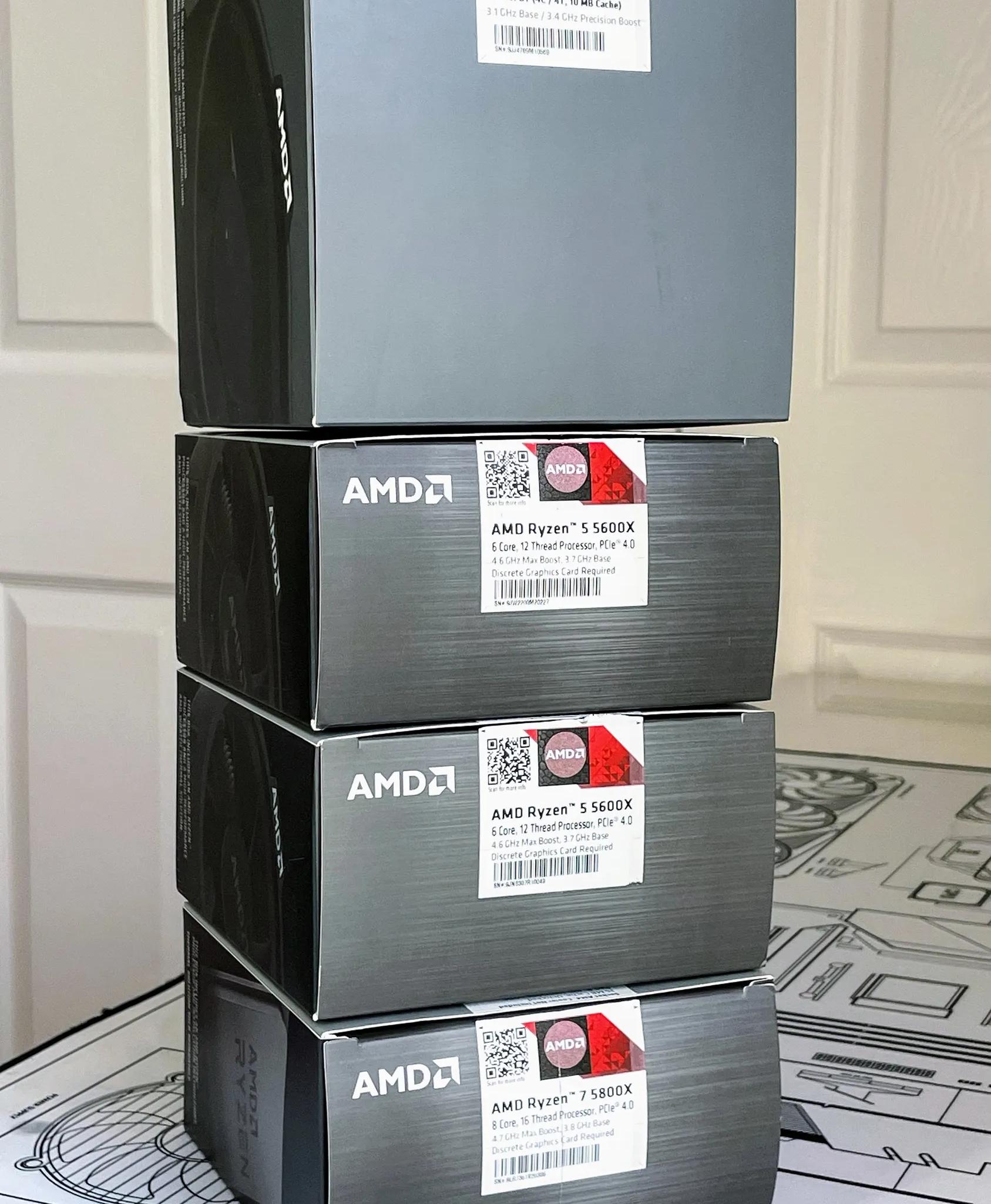 Empty AMD Ryzen CPU Boxes