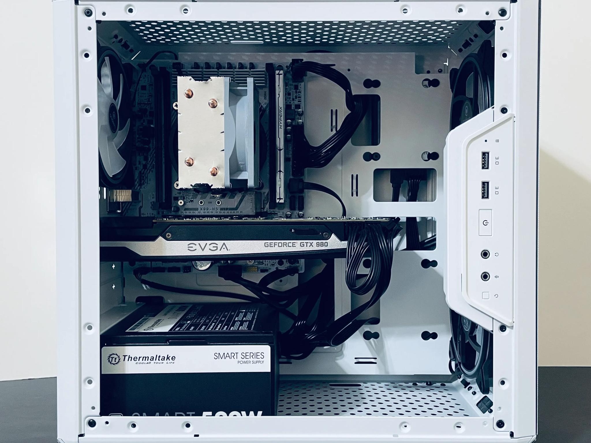 ⚡Budget White Gaming PC - Intel Xeon 10-cores ● 16GB RAM ● 512GB SSD ● Wi-Fi ● Nvidia GTX 980