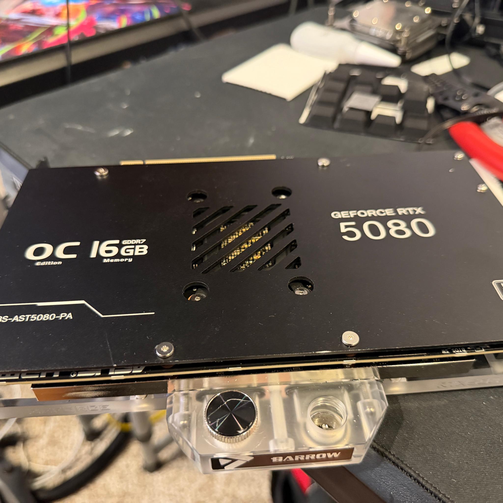 ASUS TUF Gaming GeForce RTX 5080 OC Edition waterblocked
