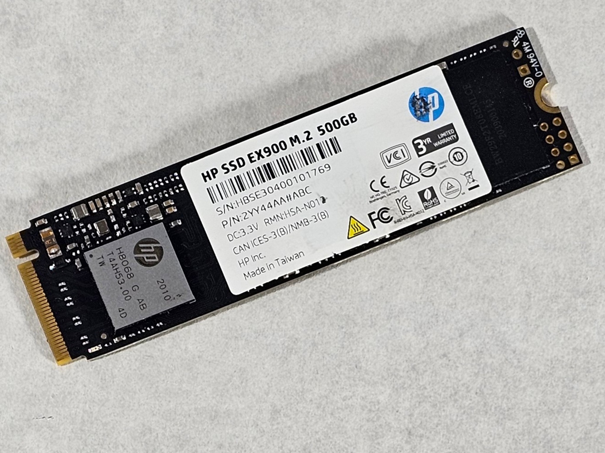 500GB NVMe M.2 SSD HP EX900
