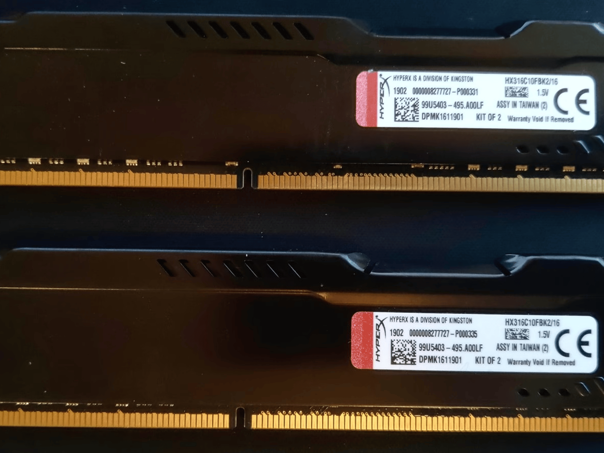 HyperX Fury 16GB(2x8GB) DDR3 1600MHz CL10 RAM