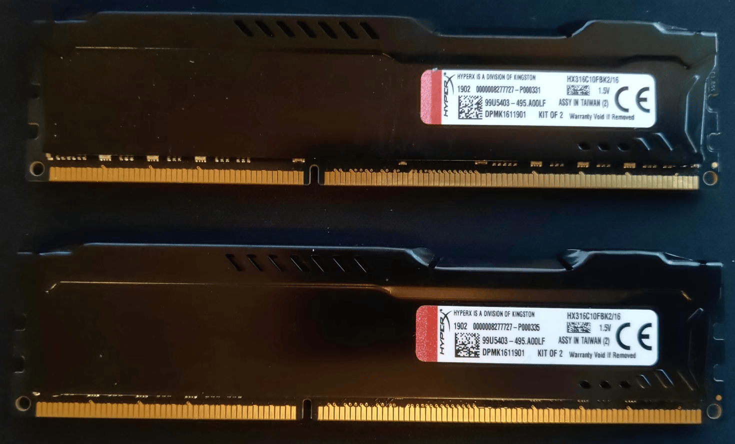 HyperX Fury 16GB(2x8GB) DDR3 1600MHz CL10 RAM