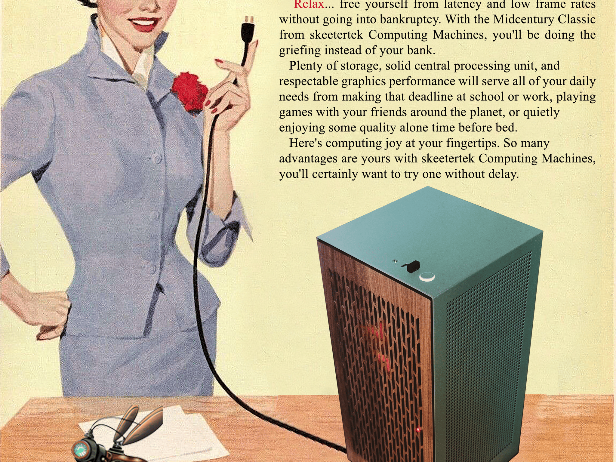 Midcentury Classic: 10400F, 32Gb, RTX 3070, Z490i, Noctua air cooler, WiFi/BT, 650W 1.5Tb