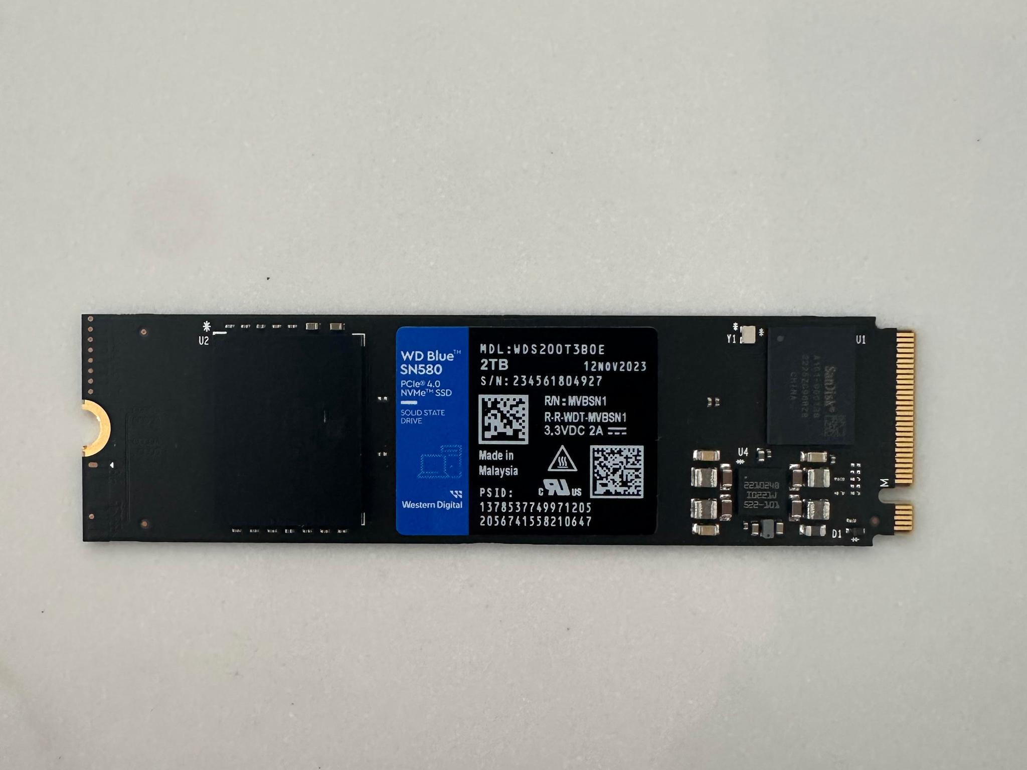Western Digital Blue SN580 2TB